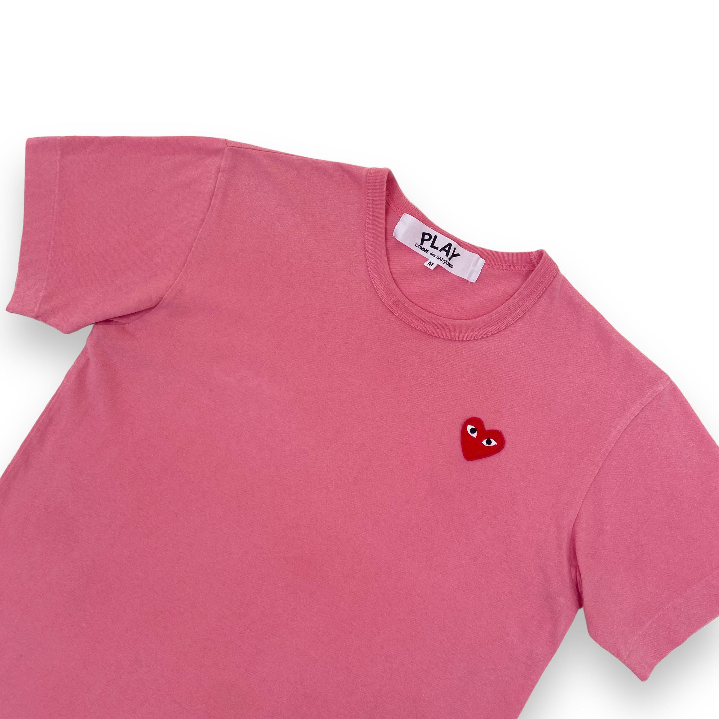 CDG PLAY T-SHIRT PINK M