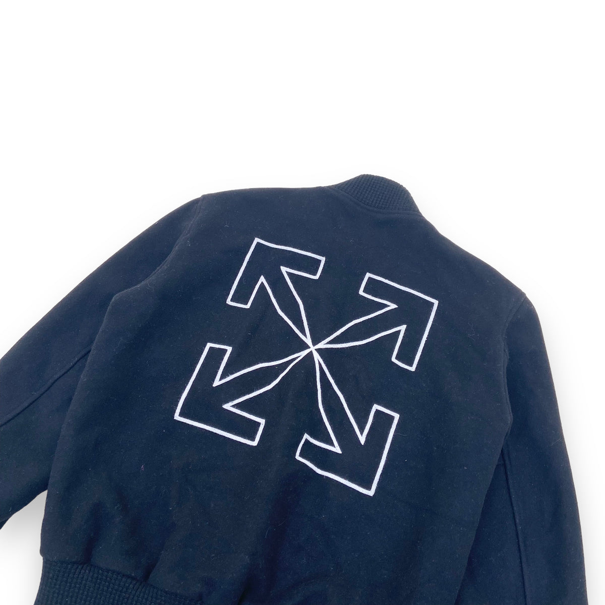 OFF-WHITE WOOL JACKET BLACK M