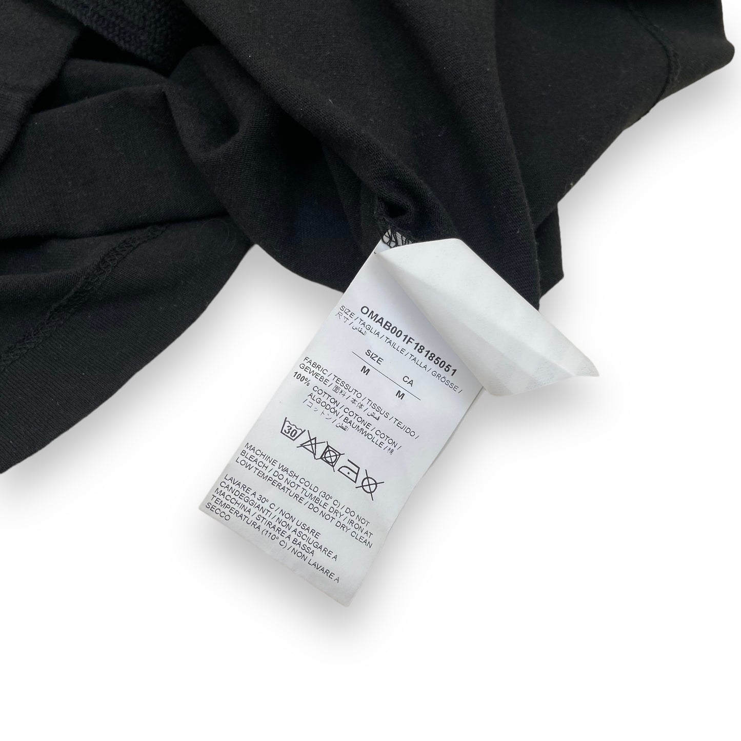 OFF-WHITE LONG SLEEVE T-SHIRT BLACK M