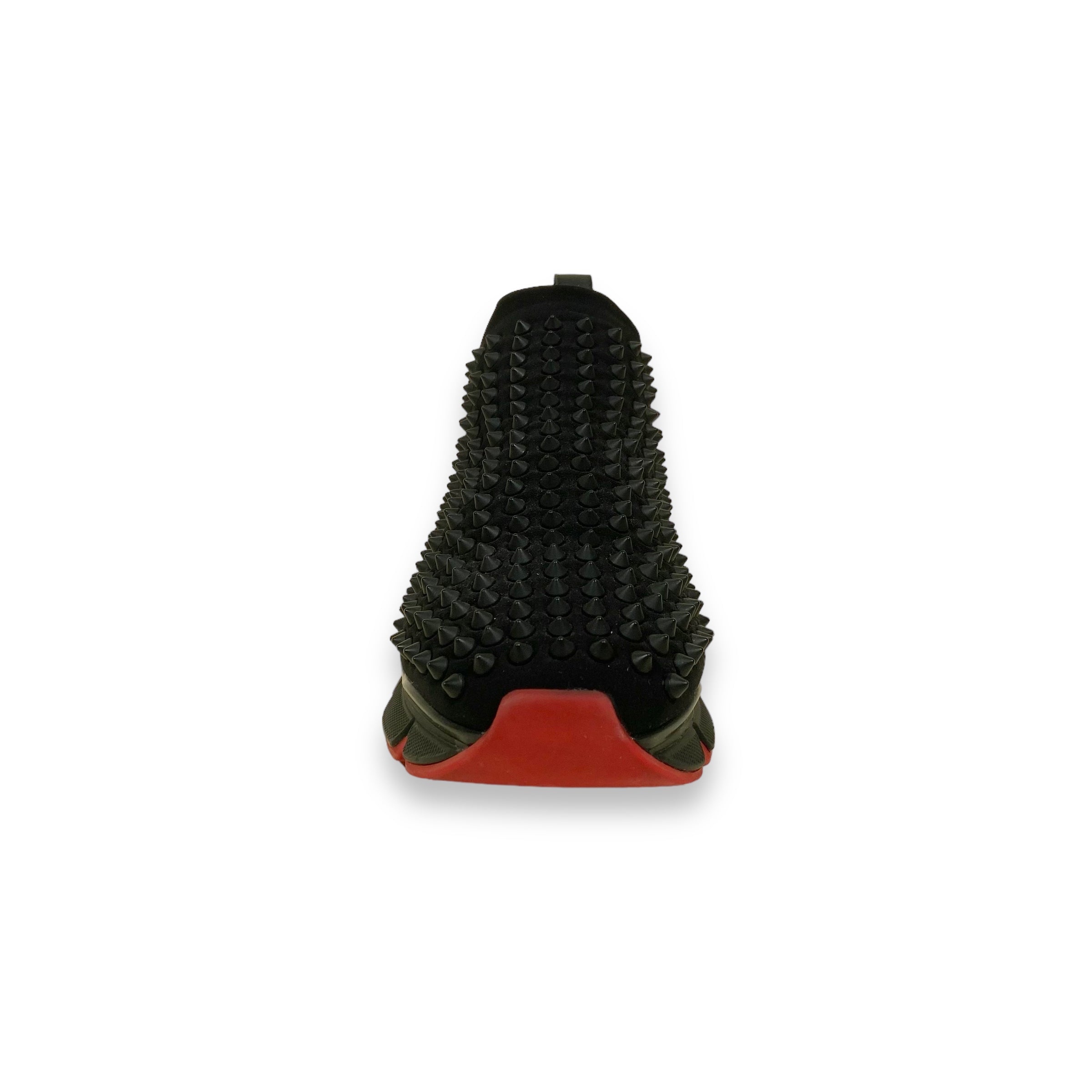 CHRISTIAN LOUBOUTIN DONNA SPIKE SOCK SNEAKERS BLACK UK6