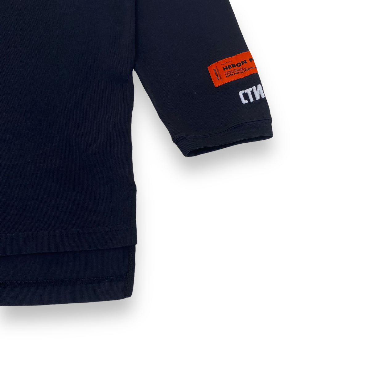 HERON PRESTON LONG SLEEVE T-SHIRT BLACK M