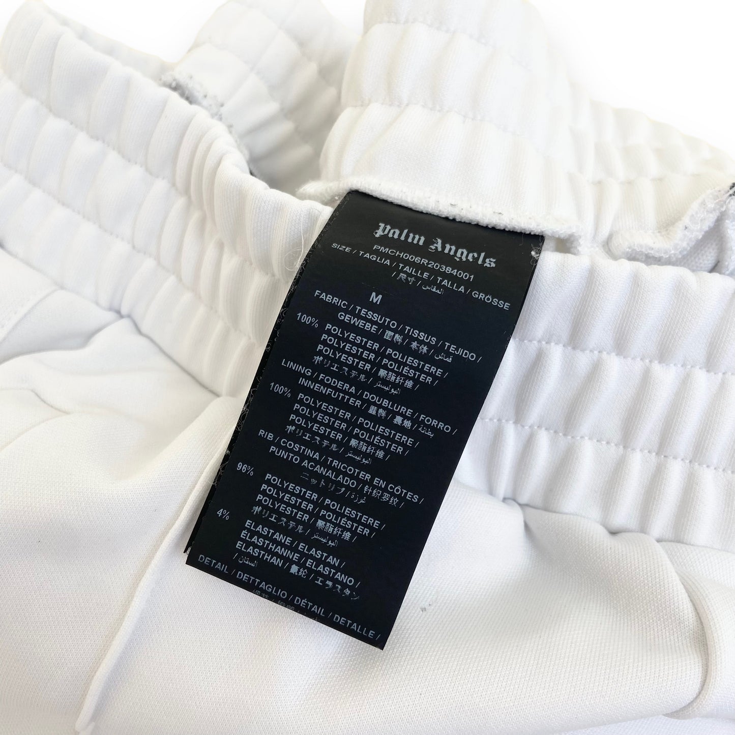 PALM ANGELS TRACK PANTS WHITE M