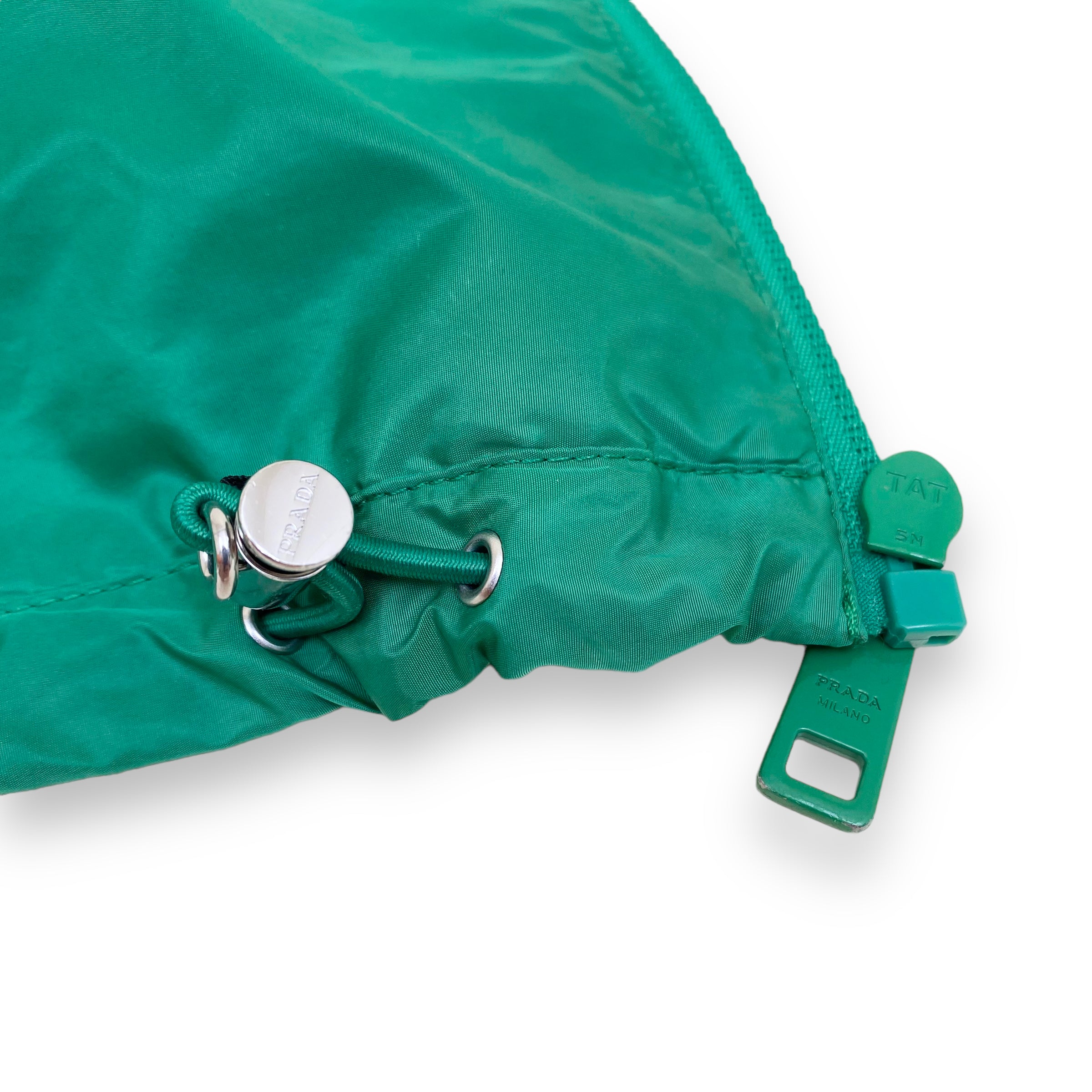 PRADA RE-NYLON BLOUSON WINDBREAKER JACKET GREEN L