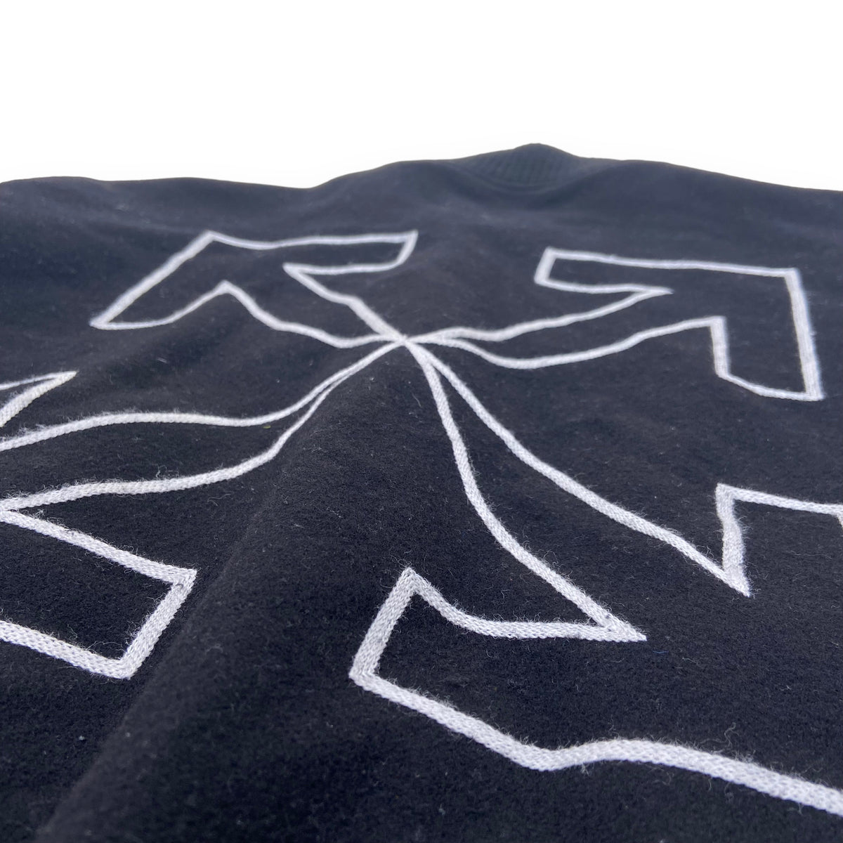 OFF-WHITE WOOL JACKET BLACK M