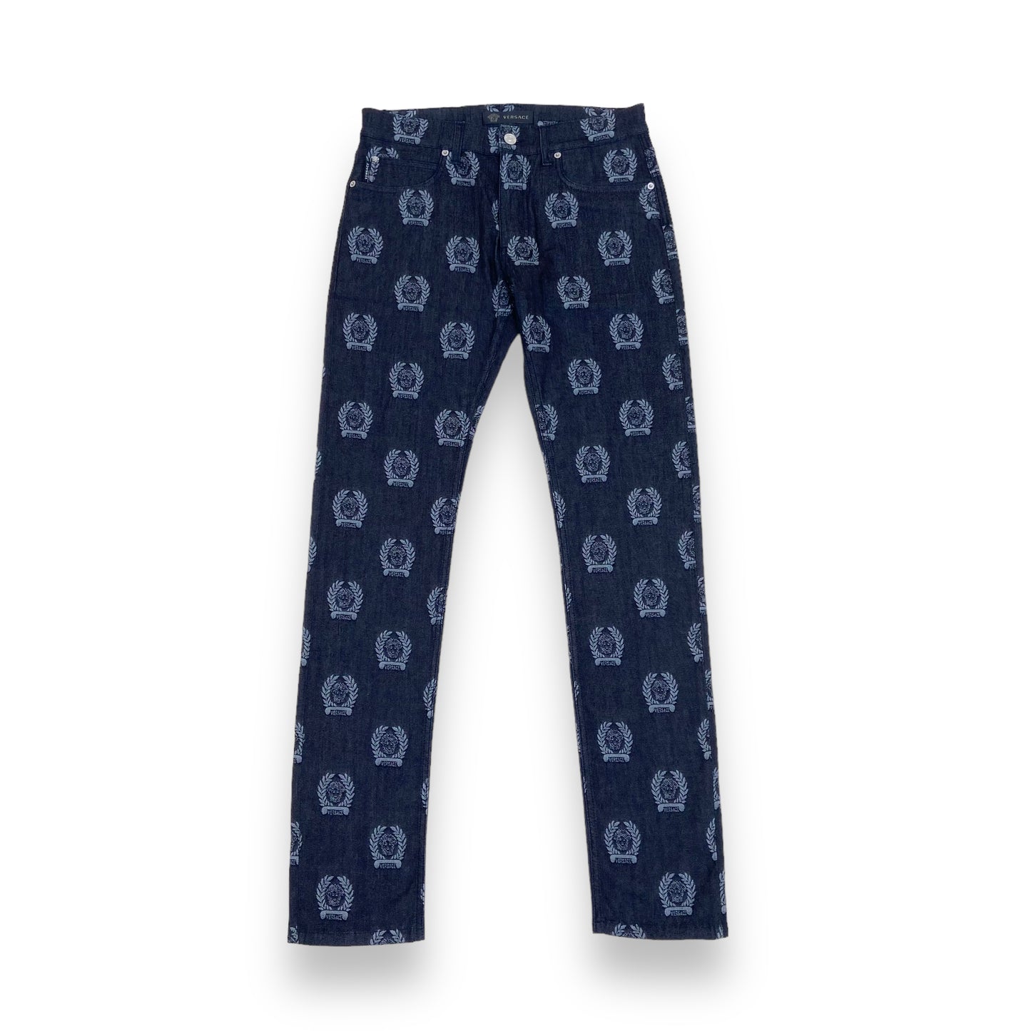 VERSACE MONOGRAM JEANS GREY 32W