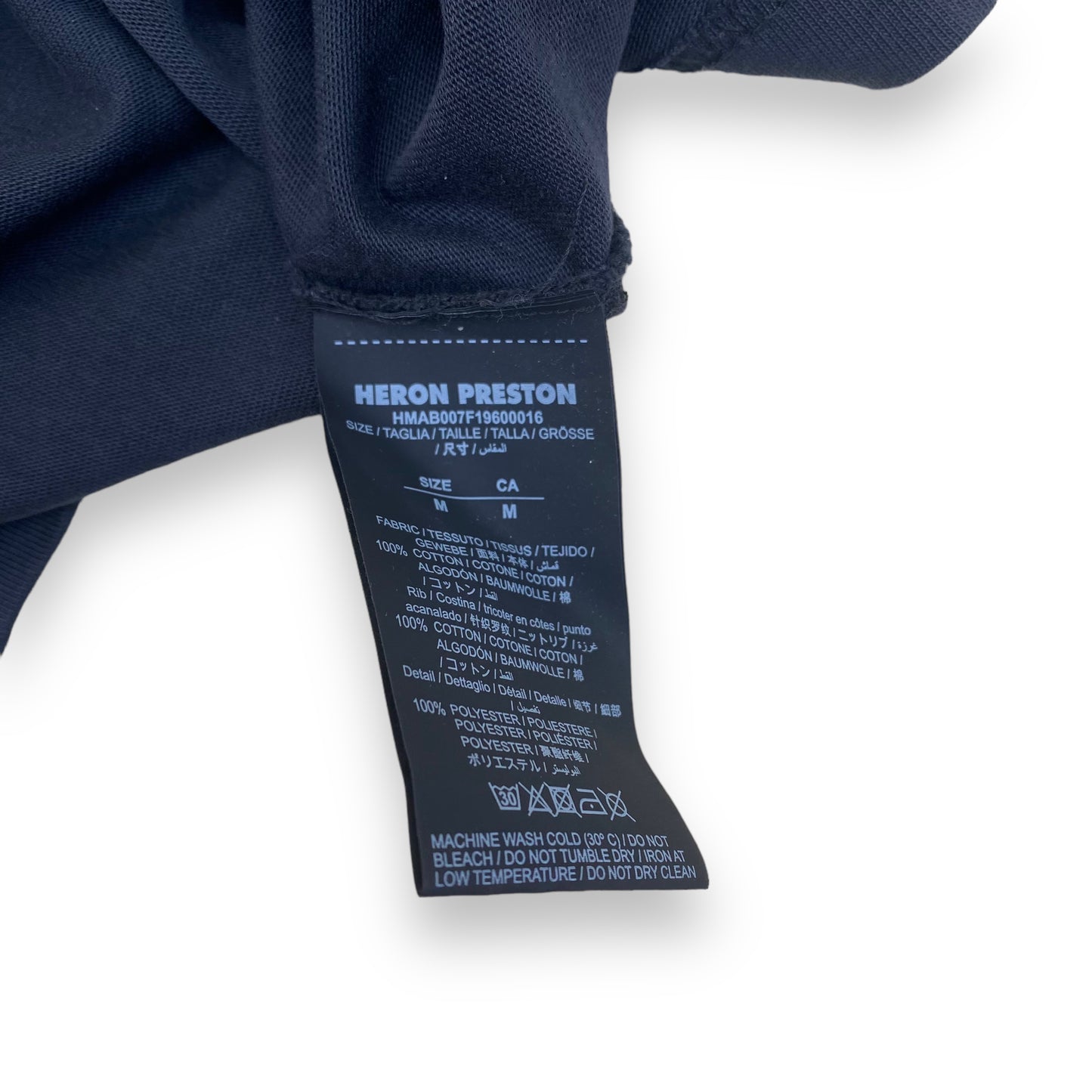 HERON PRESTON LONG SLEEVE T-SHIRT BLACK M