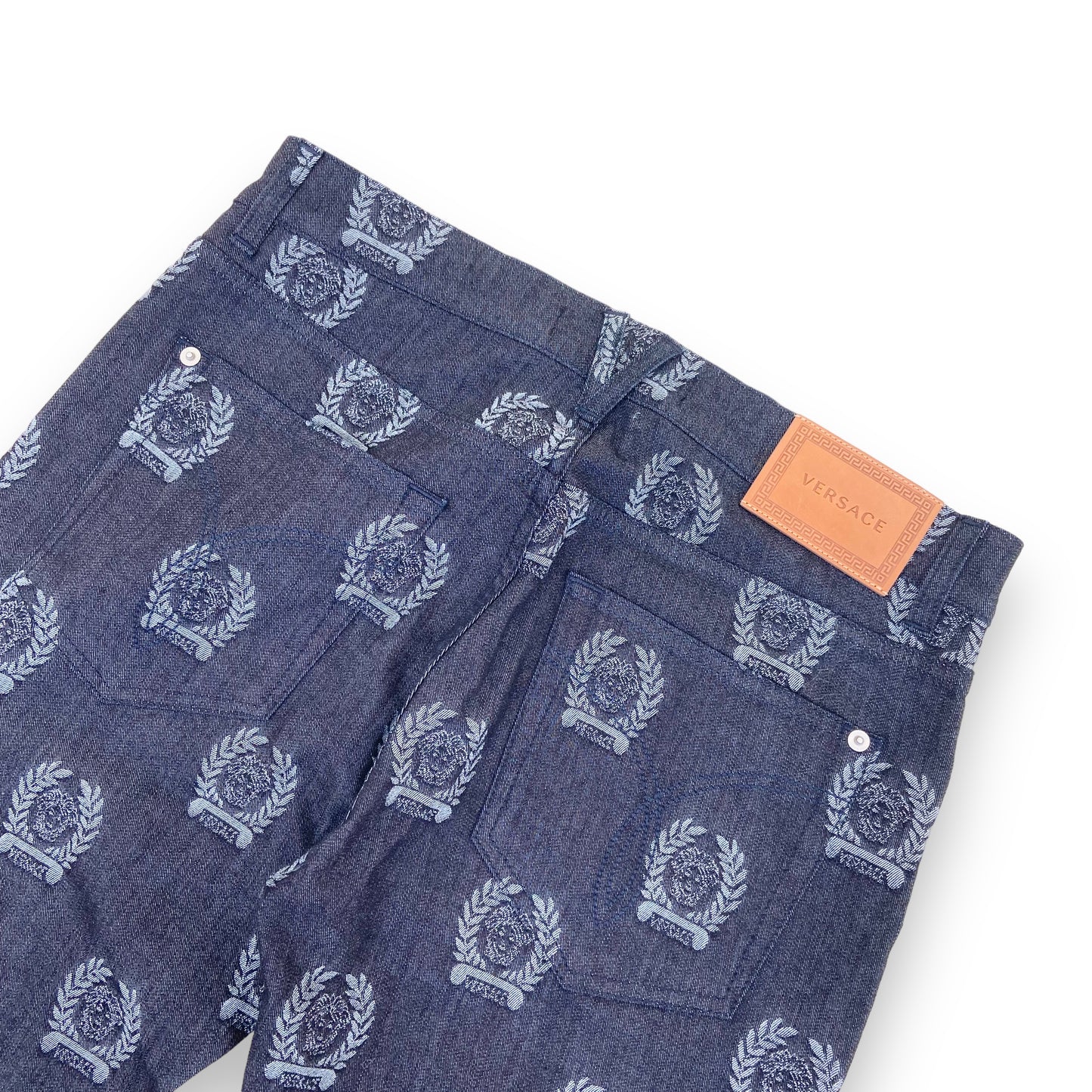 VERSACE MONOGRAM JEANS GREY 32W
