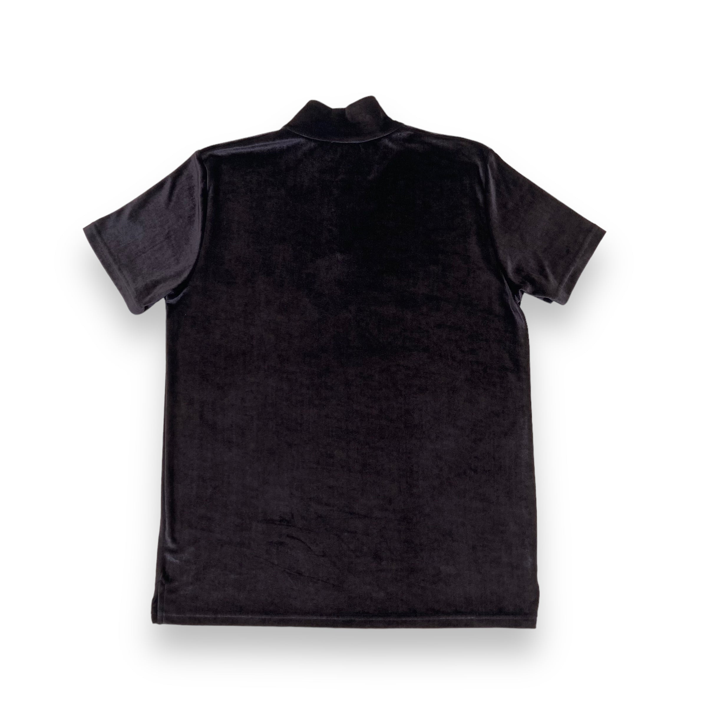 DIOR VISCOSE ZIP POLO SHIRT BLACK L