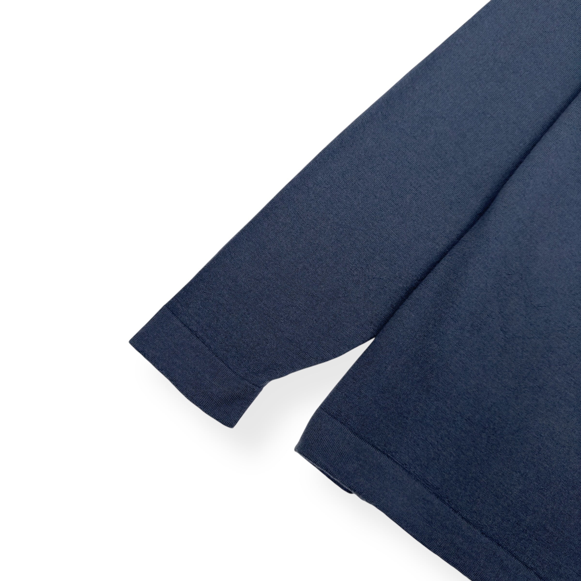 THOM SWEENEY MERINO WOOL SWEATER SLATE BLUE M