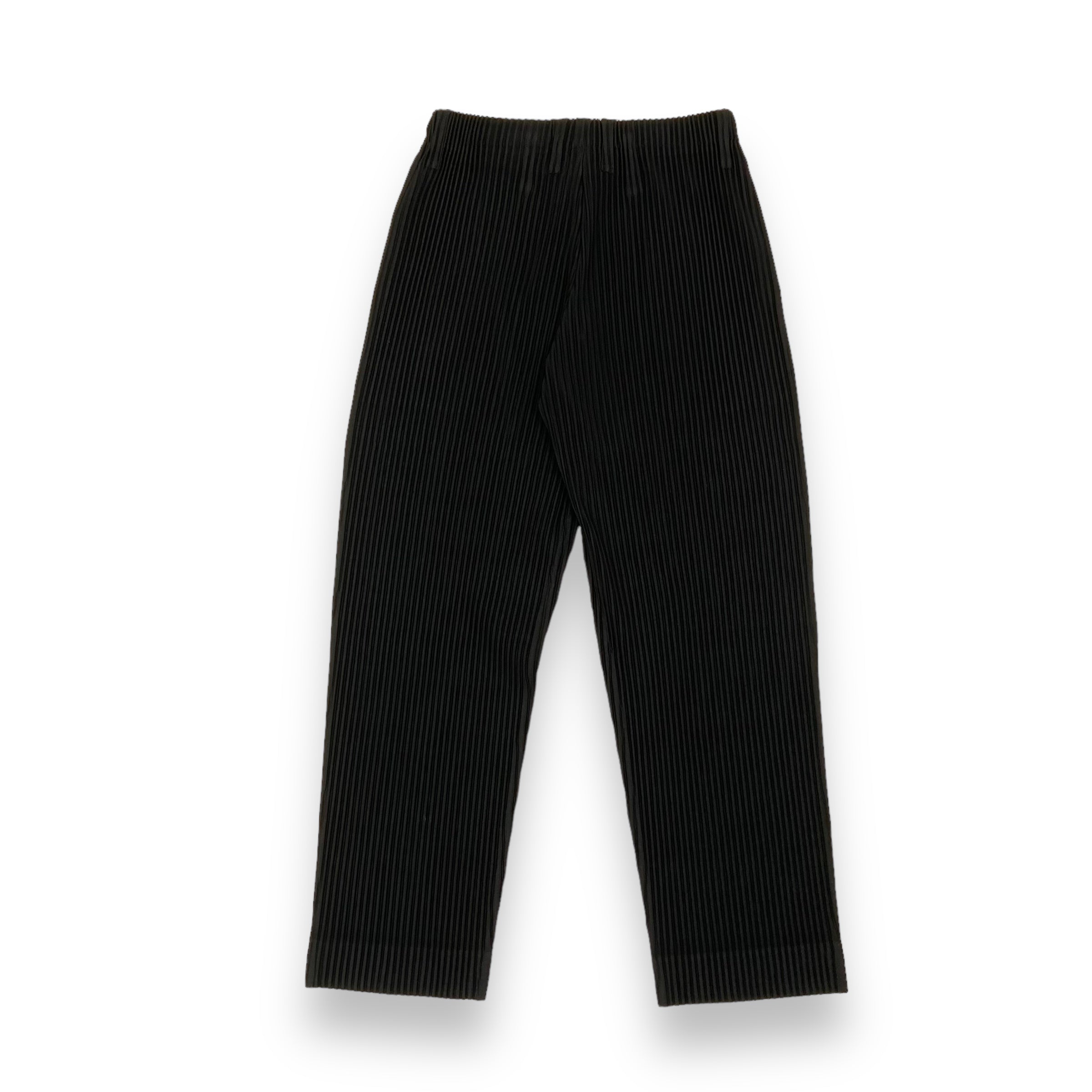 HOMME PLISSÉ ISSEY MIYAKE PLEATED TROUSERS BLACK S