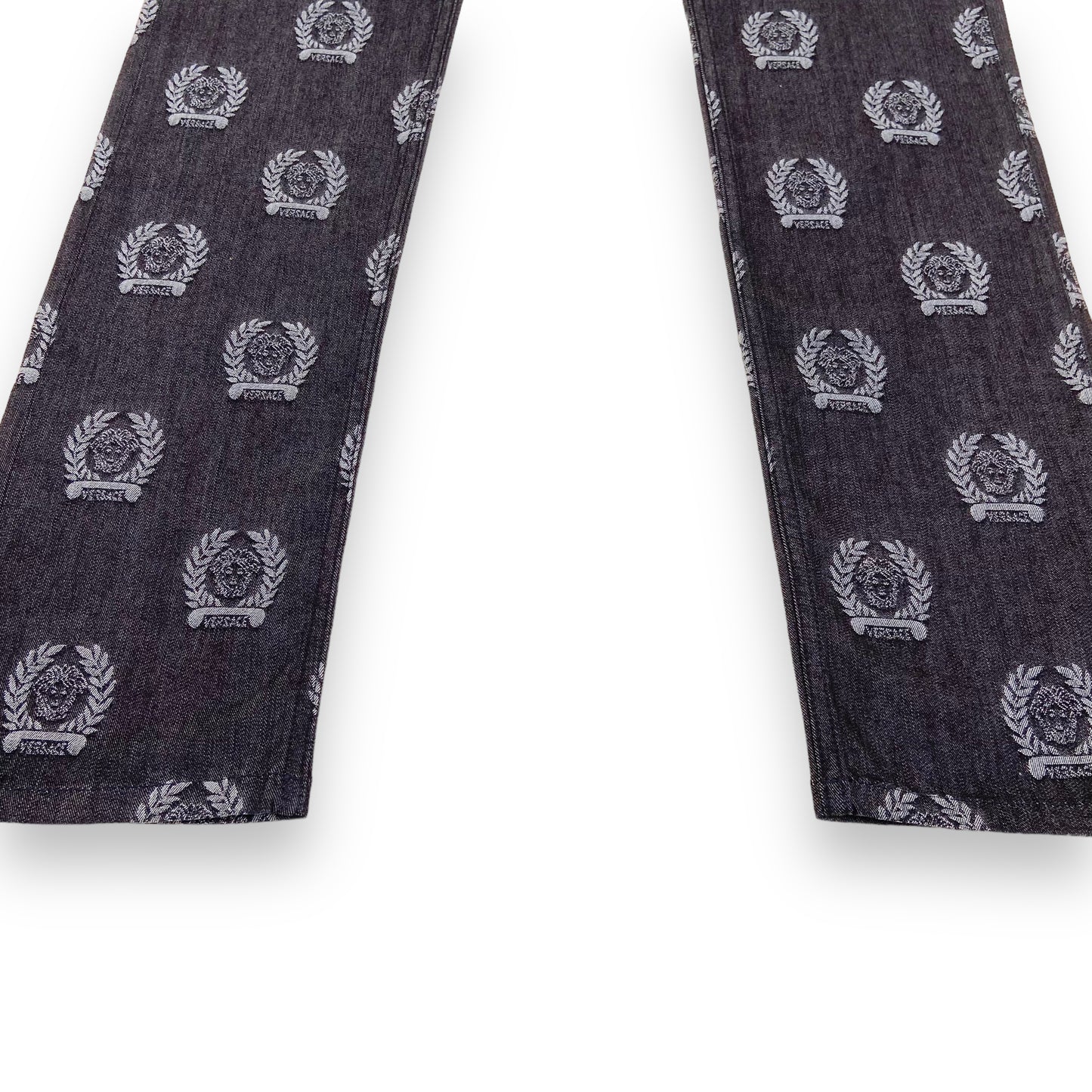 VERSACE MONOGRAM JEANS GREY 32W