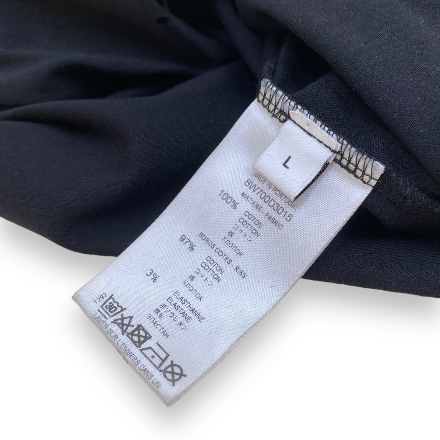 GIVENCHY DISTRESSED T-SHIRT BLACK L