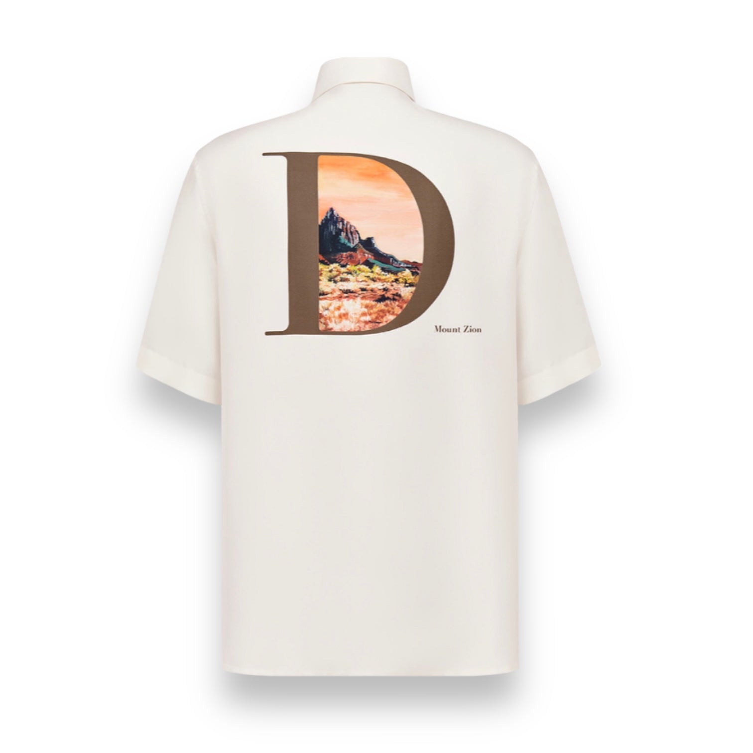 DIOR MOUNT ZION SILK SHIRT BEIGE S