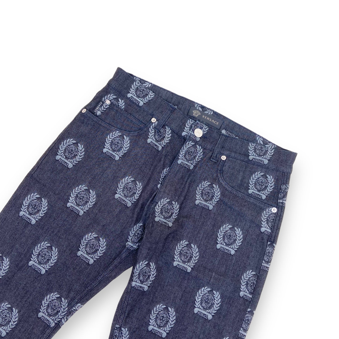 VERSACE MONOGRAM JEANS GREY 32W