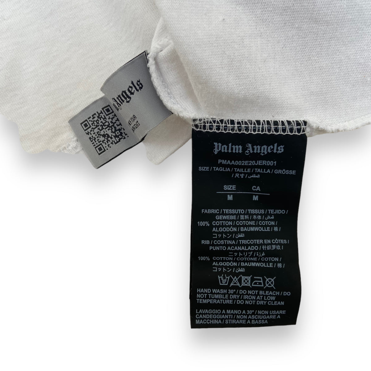PALM ANGELS T-SHIRT WHITE M
