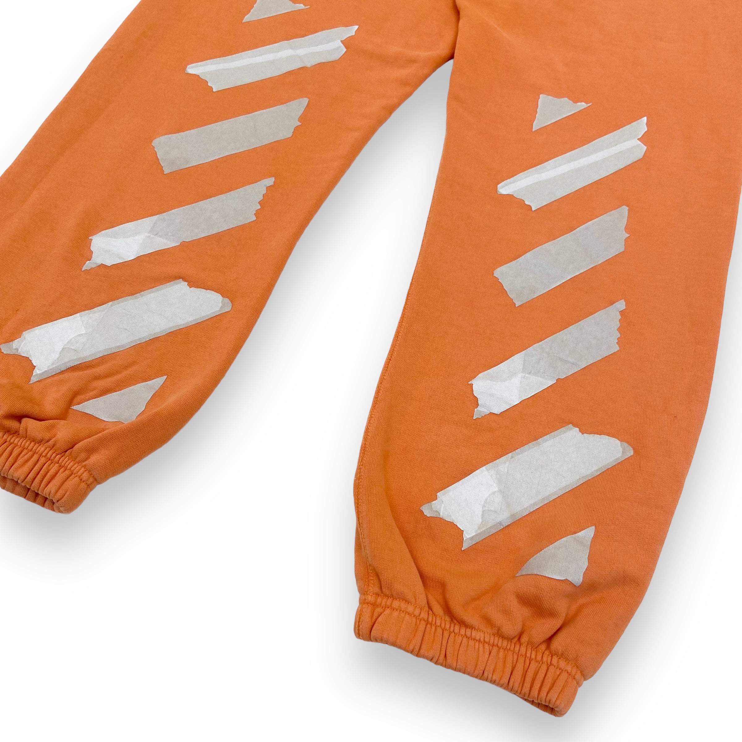 OFF-WHITE TAPE JOGGERS ORANGE M