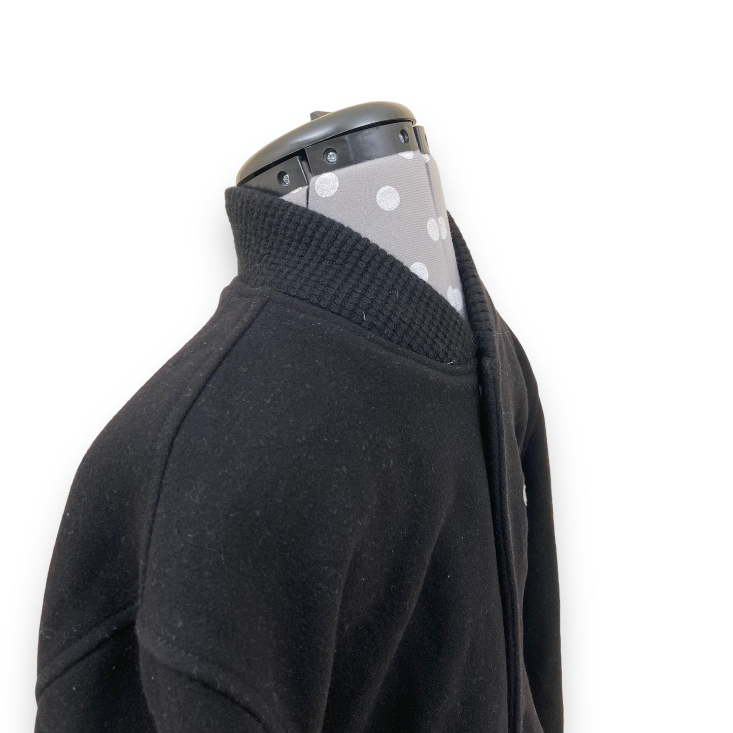 SAINT LAURENT WOOL TEDDY JACKET BLACK XL