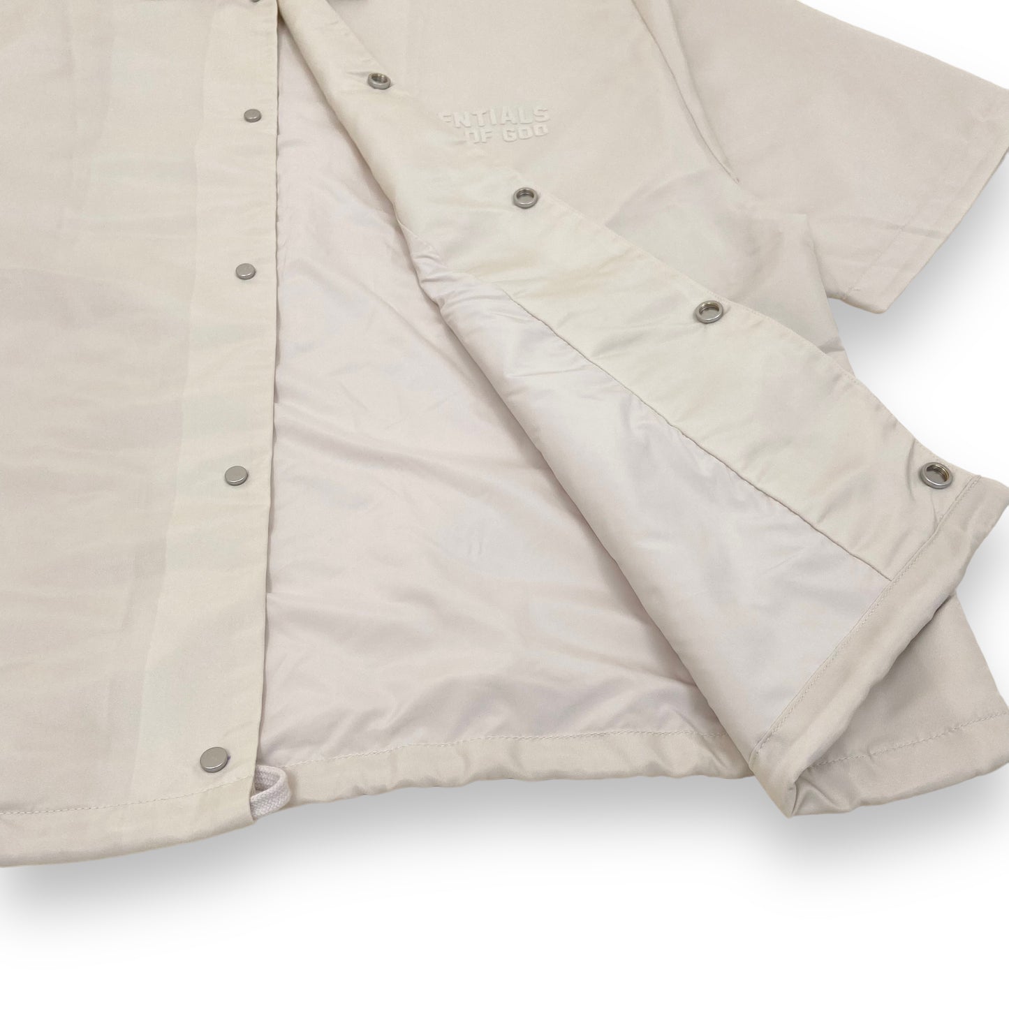 ESSENTIALS FEAR OF GOD NYLON JACKET CREAM M