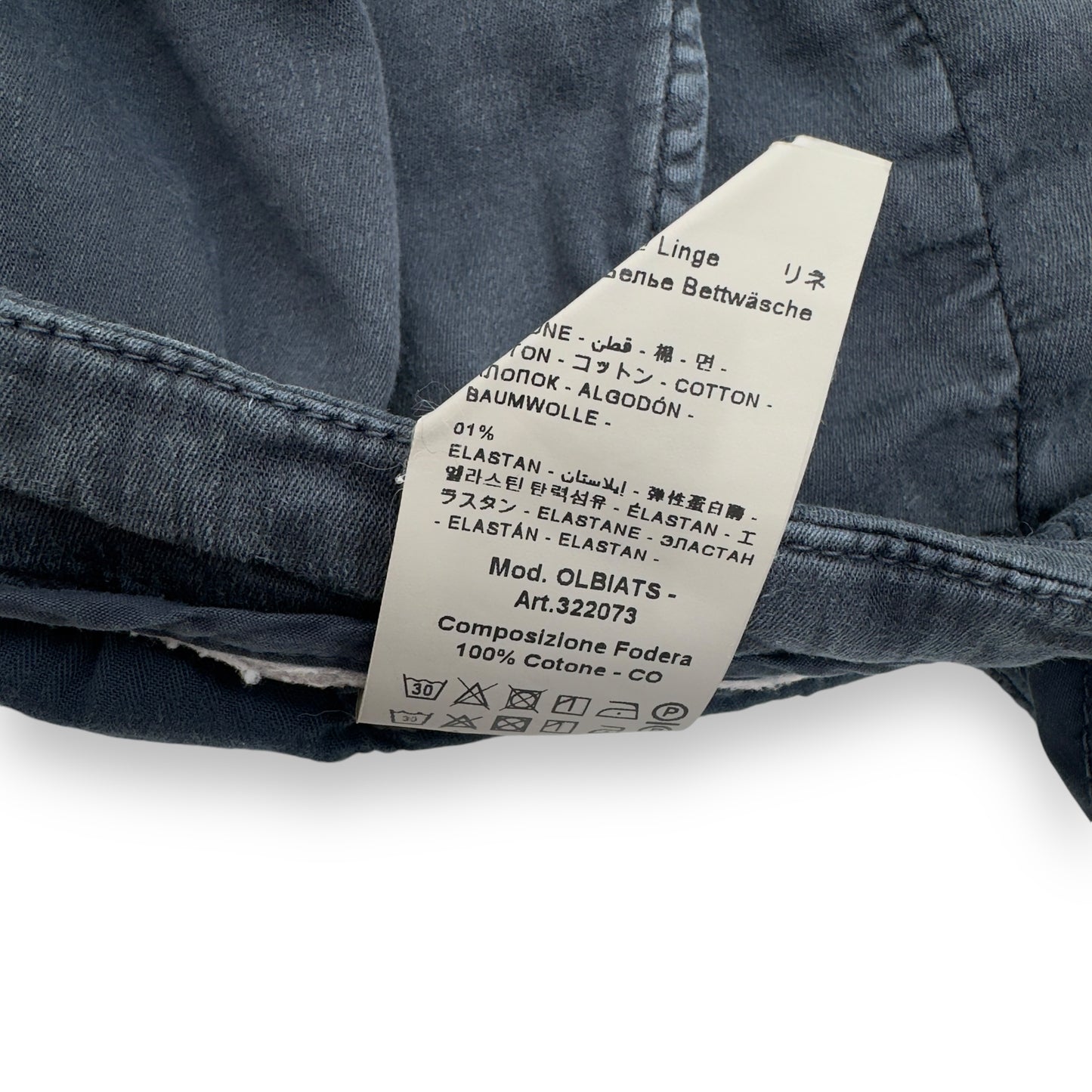 THOM SWEENEY COTTON SHORTS GREY 32”