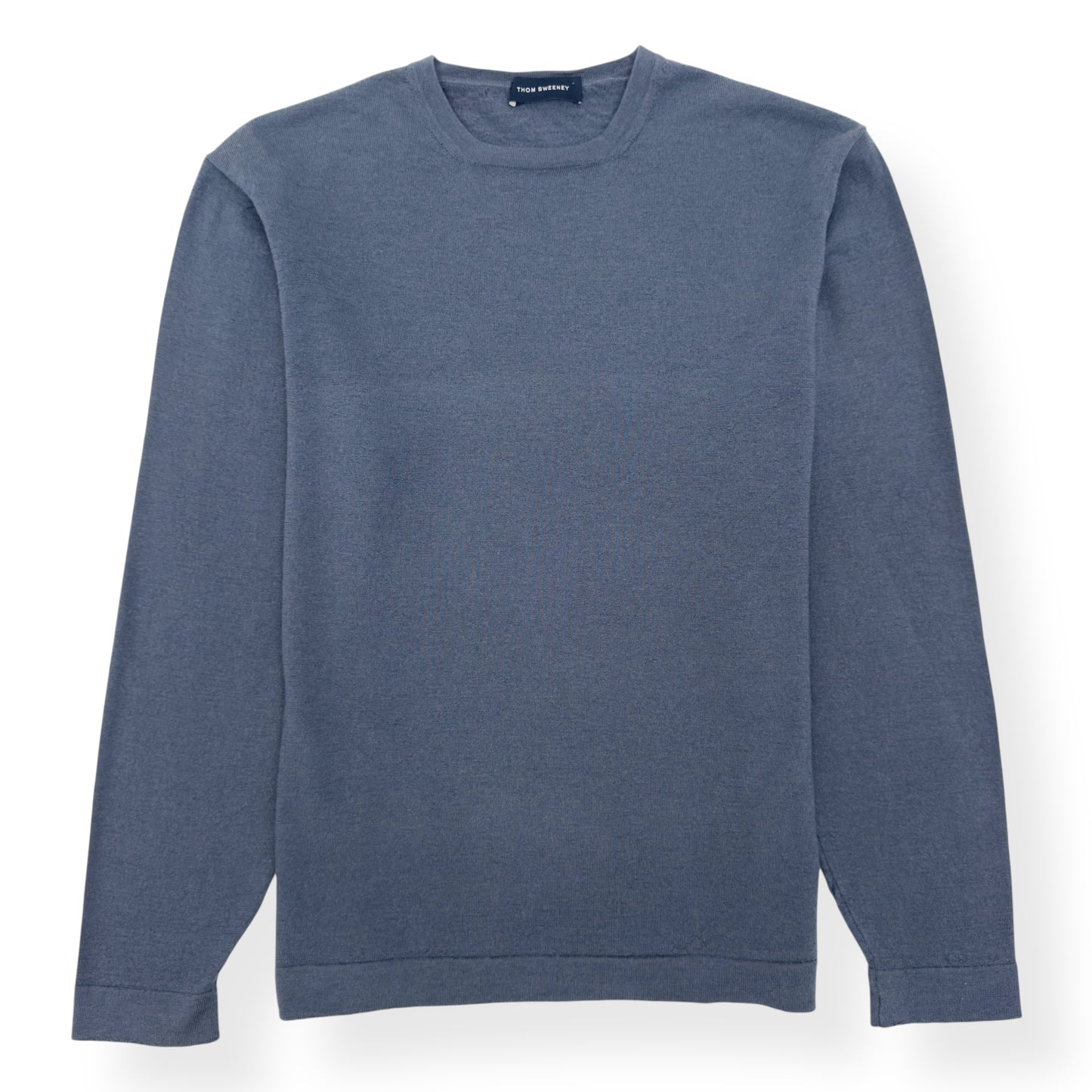 THOM SWEENEY MERINO WOOL SWEATER SLATE BLUE M