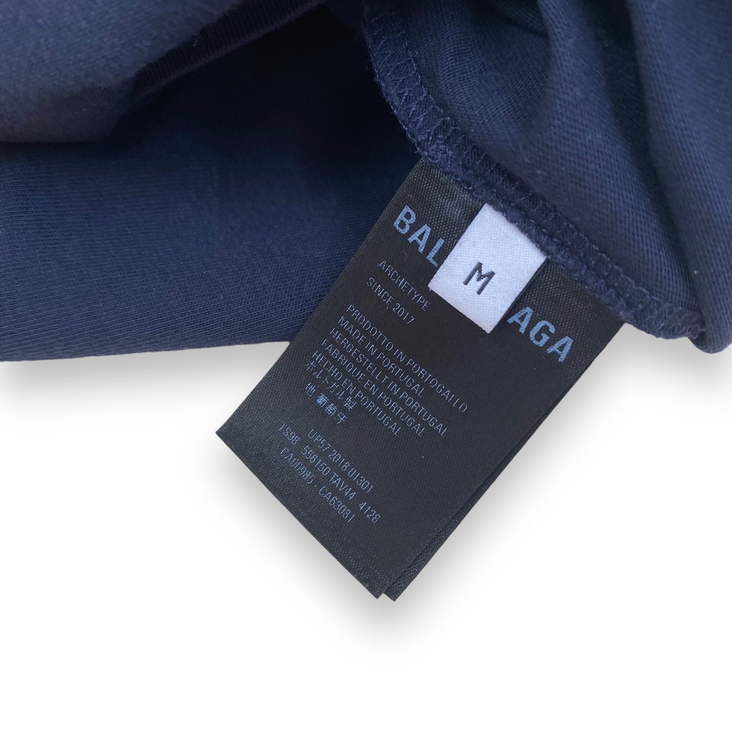 BALENCIAGA T-SHIRT NAVY M