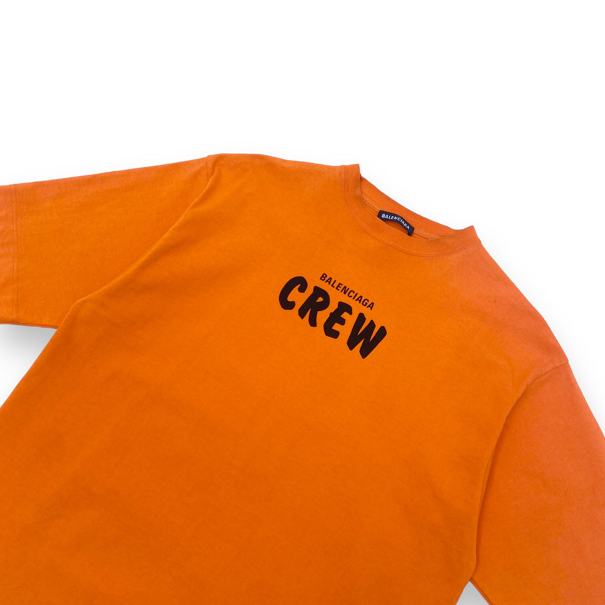 BALENCIAGA OVERSIZED CREW T-SHIRT ORANGE XS