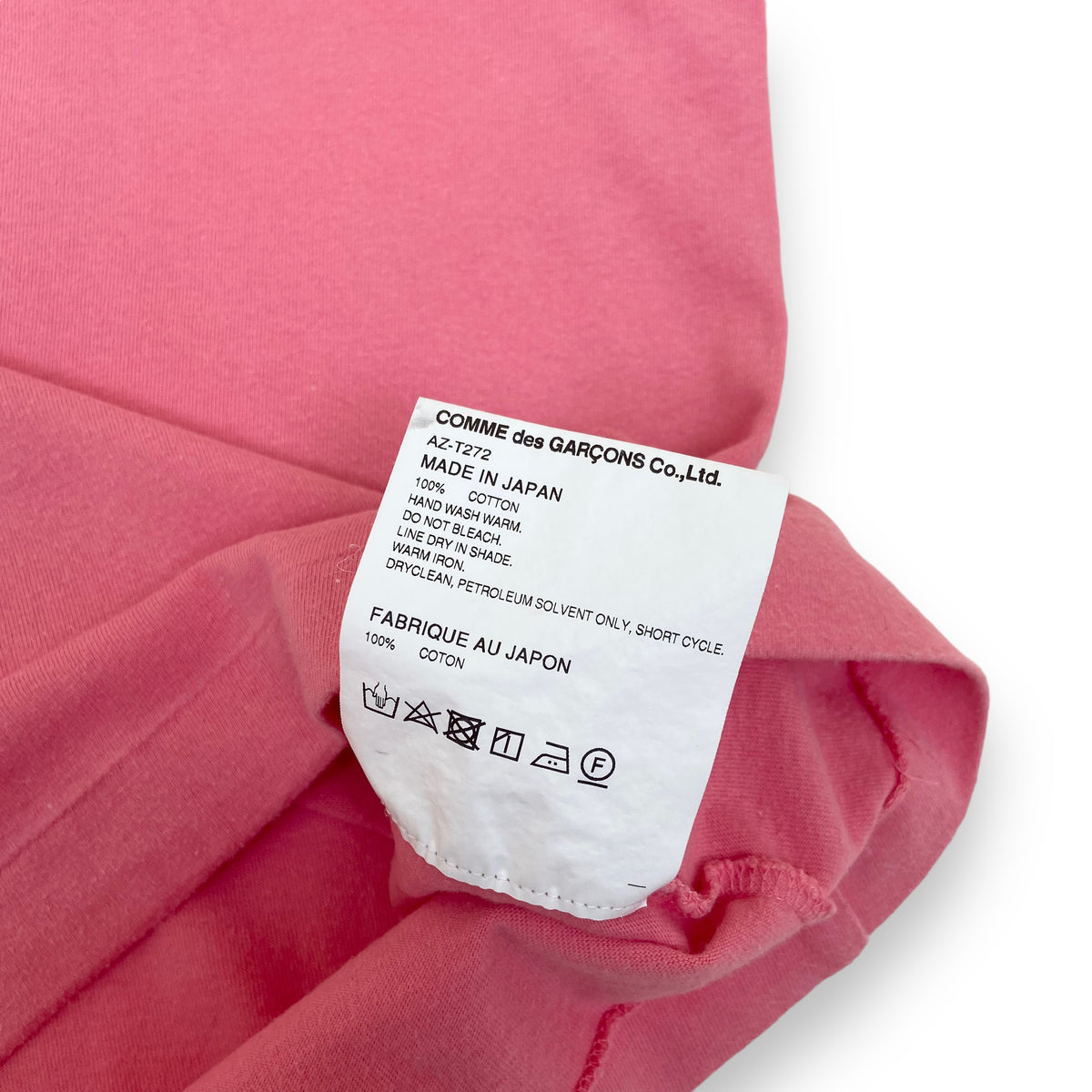 CDG PLAY T-SHIRT PINK M