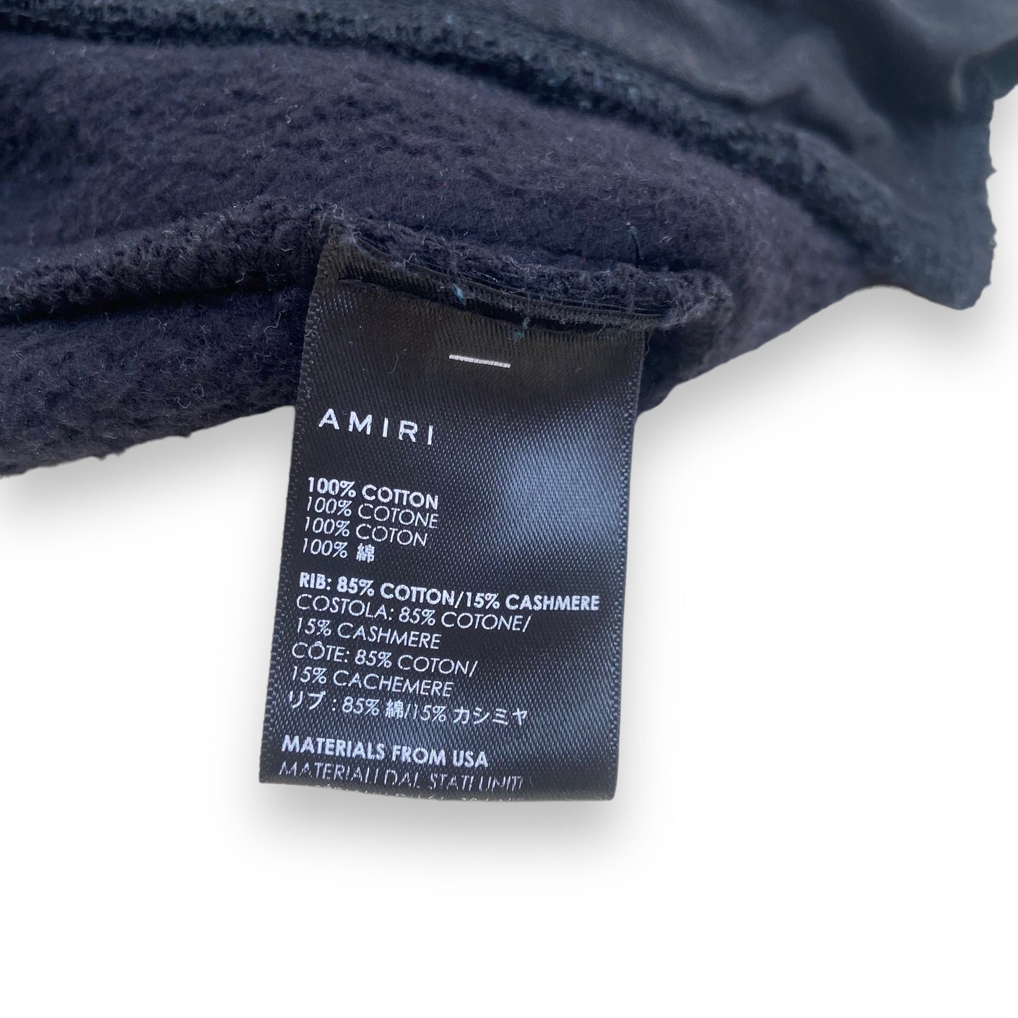 AMIRI COTTON LOGO SWEATPANTS BLACK M
