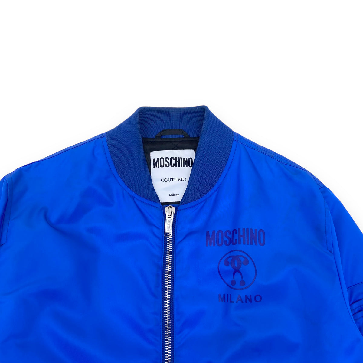 MOSCHINO COUTURE BOMBER JACKET BLUE S