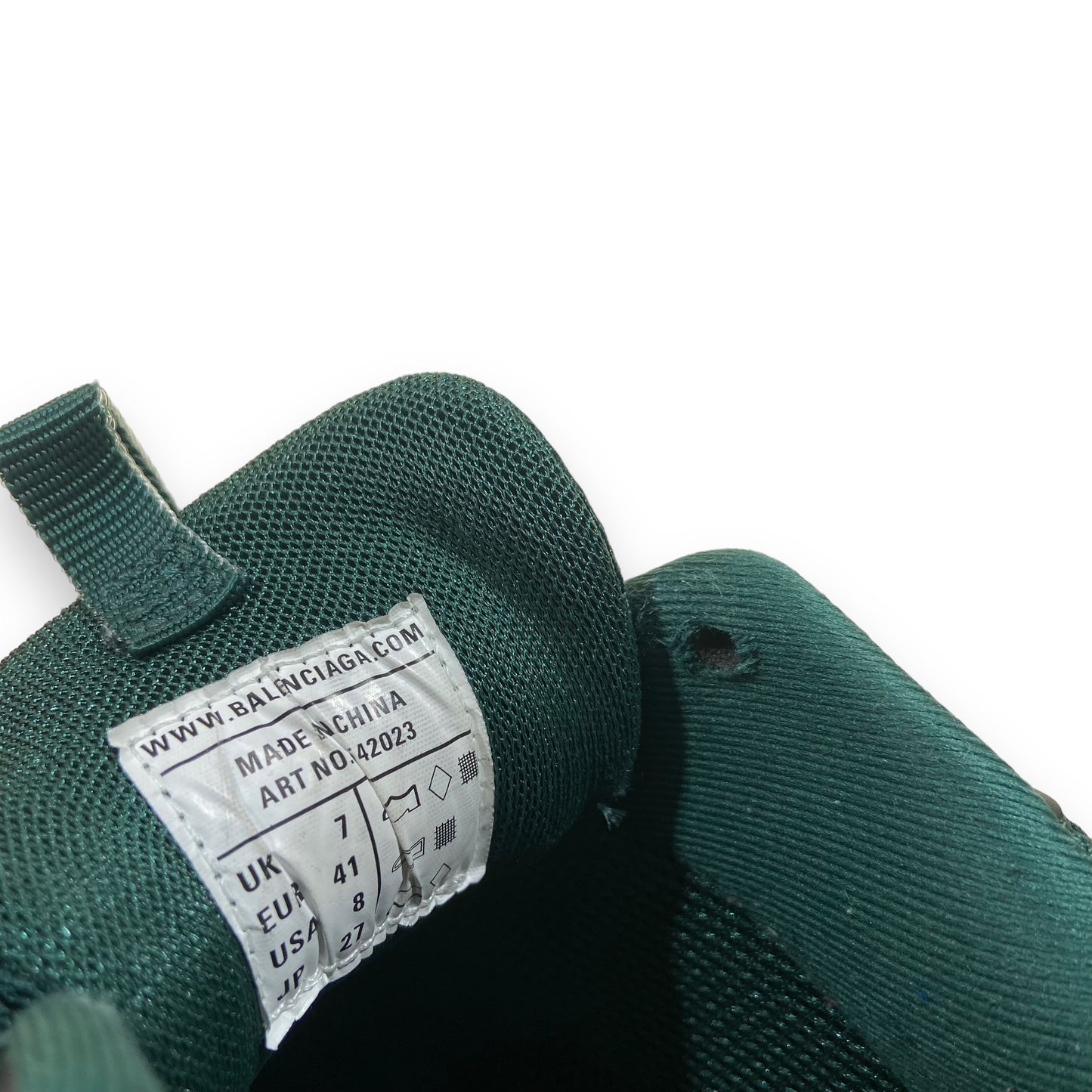 BALENCIAGA TRACK RUNNERS GREEN UK7