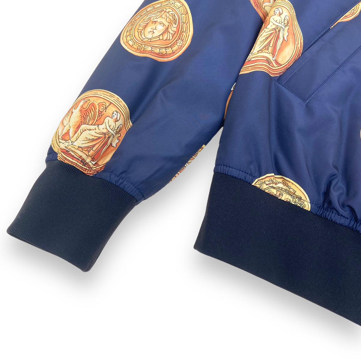 VERSACE BOMBER JACKET BLUE M