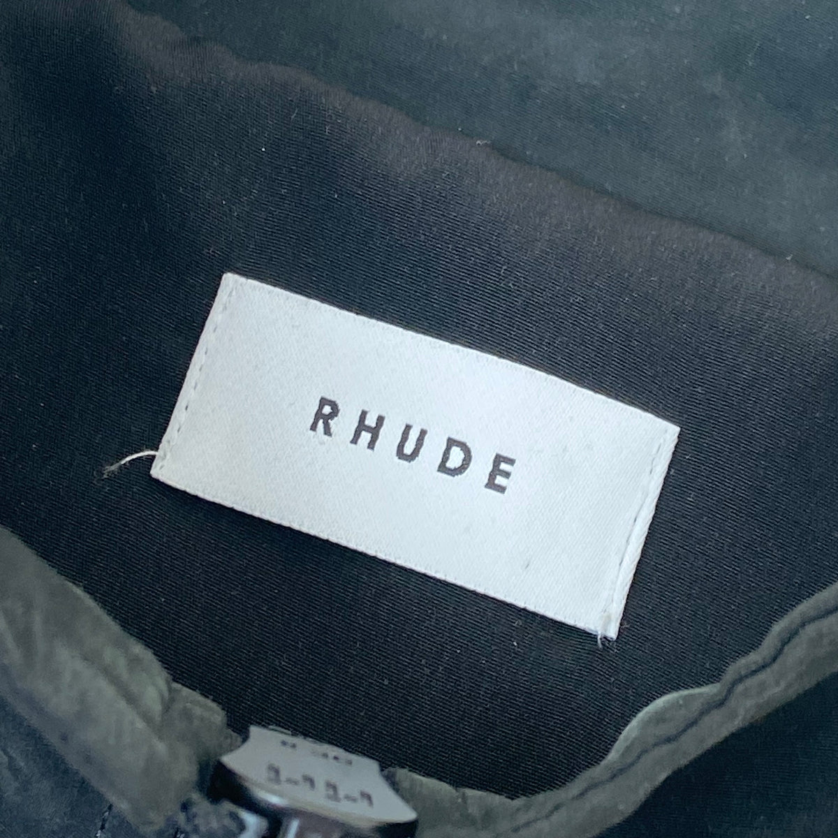RHUDE VINTAGE LOGO WINDBREAKER BLACK XS