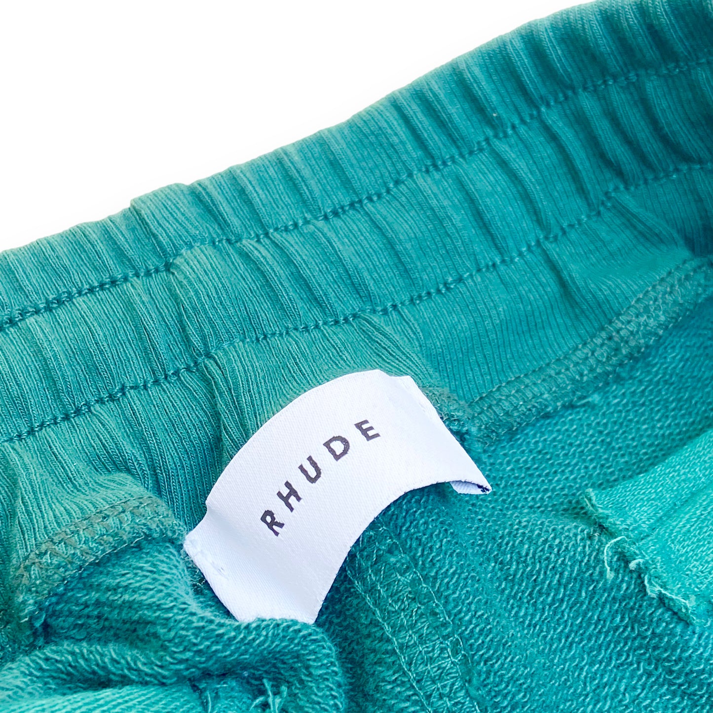 RHUDE VARSITY LOGO JOGGERS FOREST GREEN S