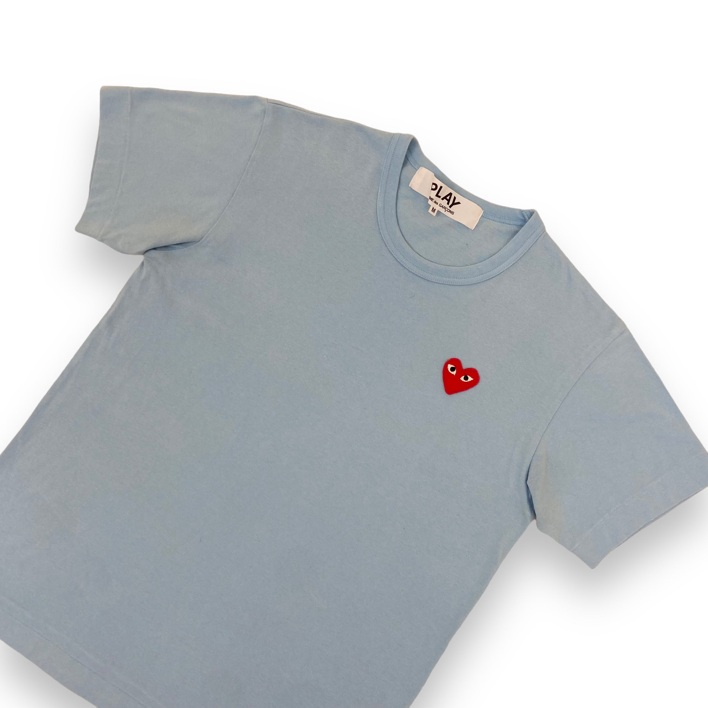 CDG PLAY T-SHIRT BLUE M