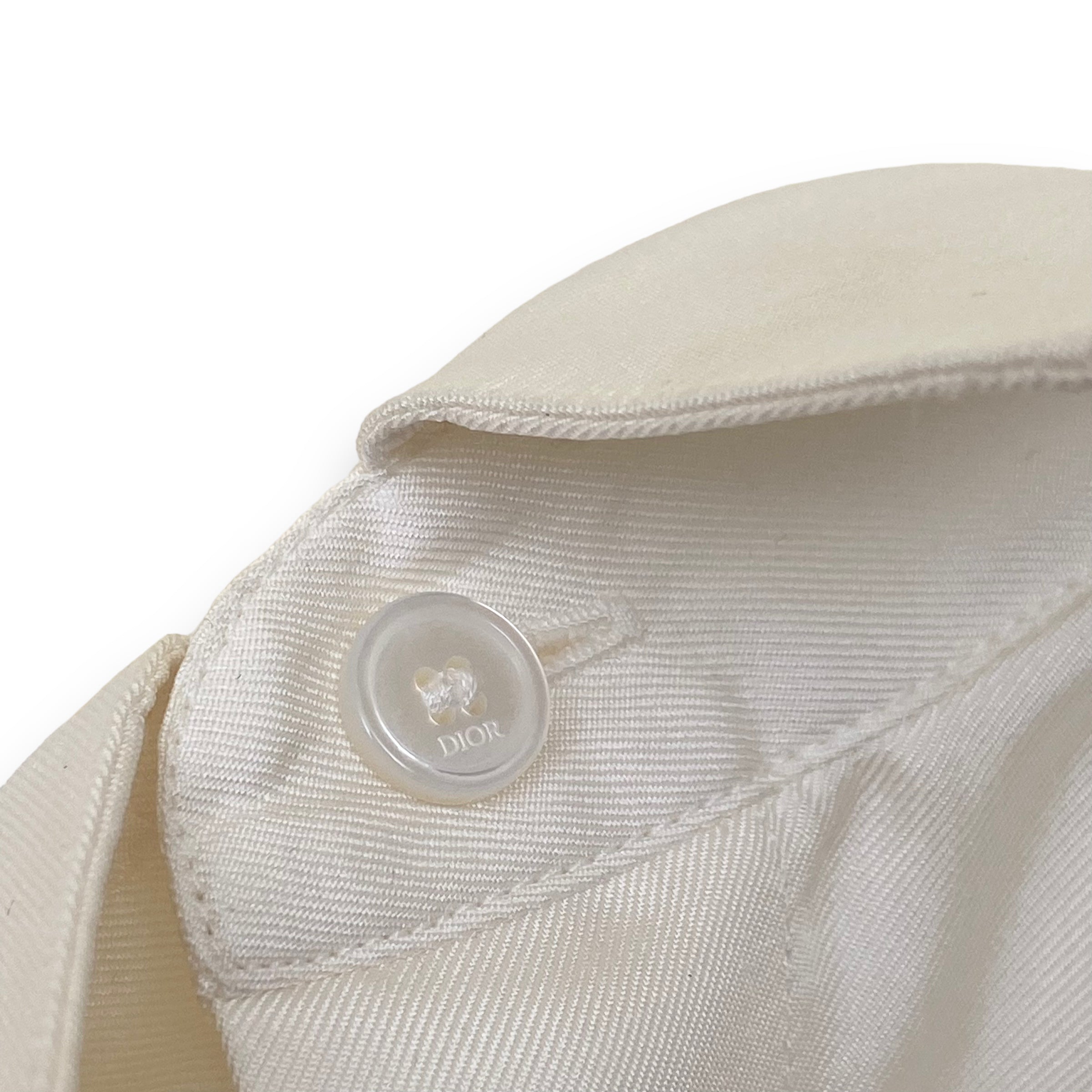 DIOR MOUNT ZION SILK SHIRT BEIGE S