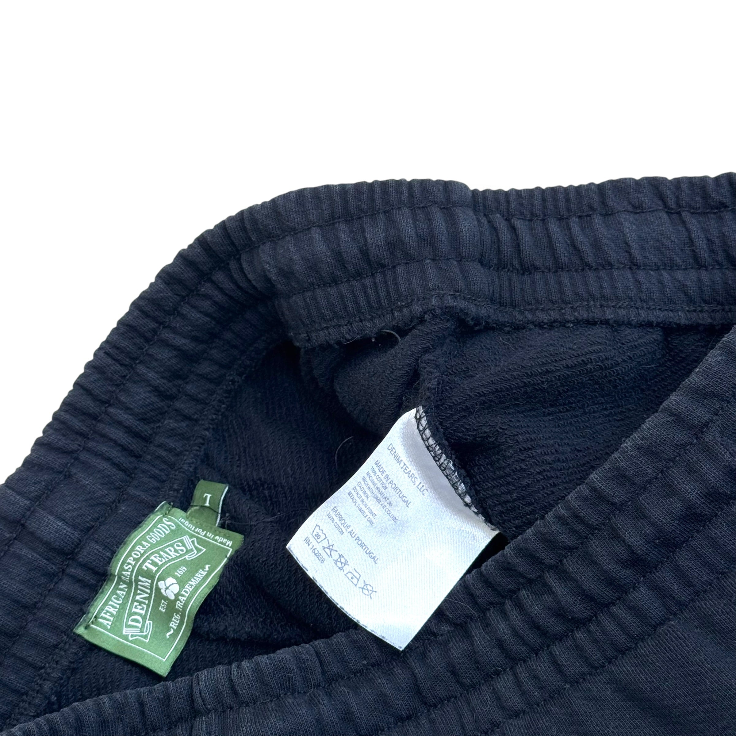 DENIM TEARS WREATH SWEATPANTS BLACK L
