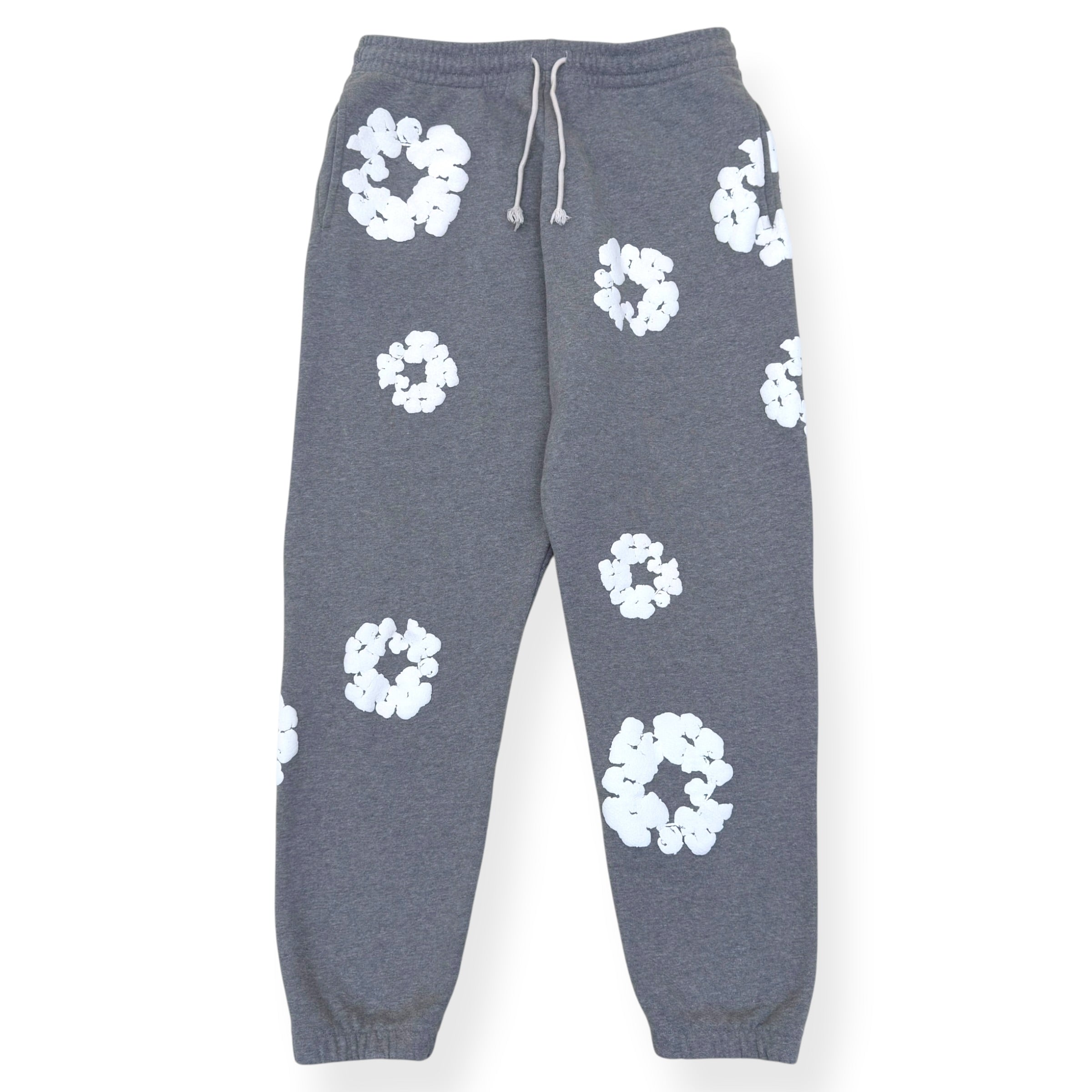 DENIM TEARS WREATH SWEATPANTS GREY / WHITE L