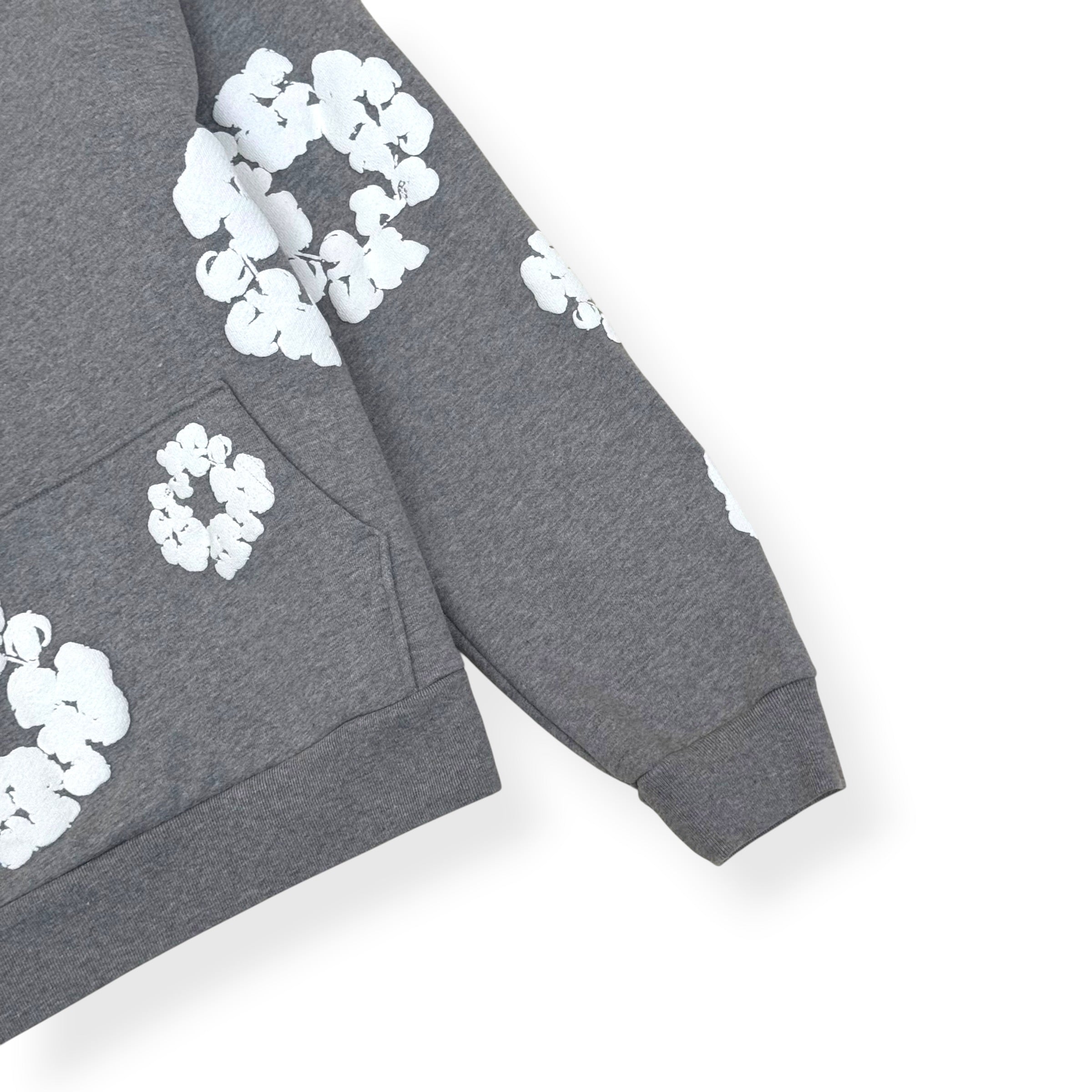 DENIM TEARS WREATH HOODIE GREY / WHITE XL