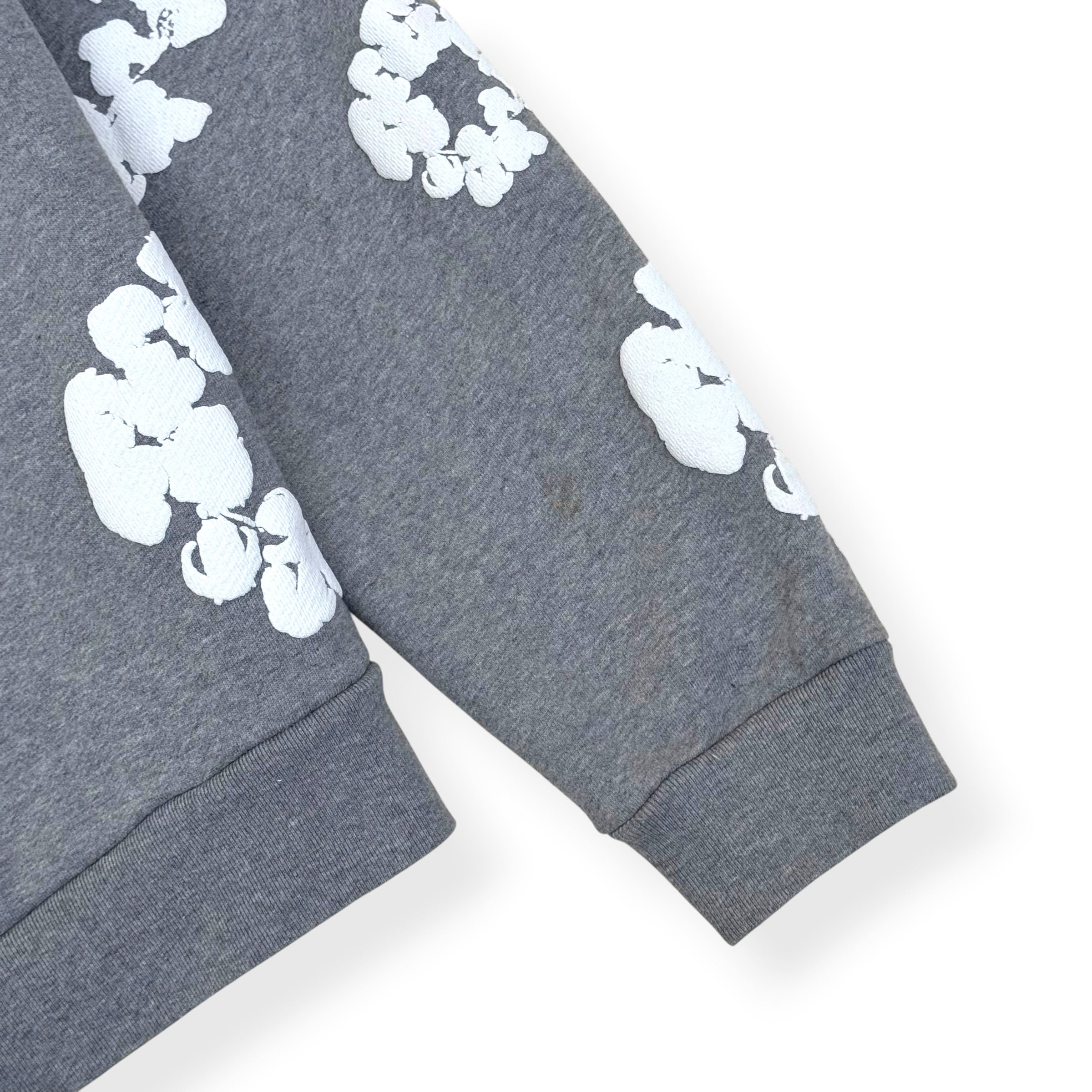 DENIM TEARS WREATH HOODIE GREY / WHITE XL