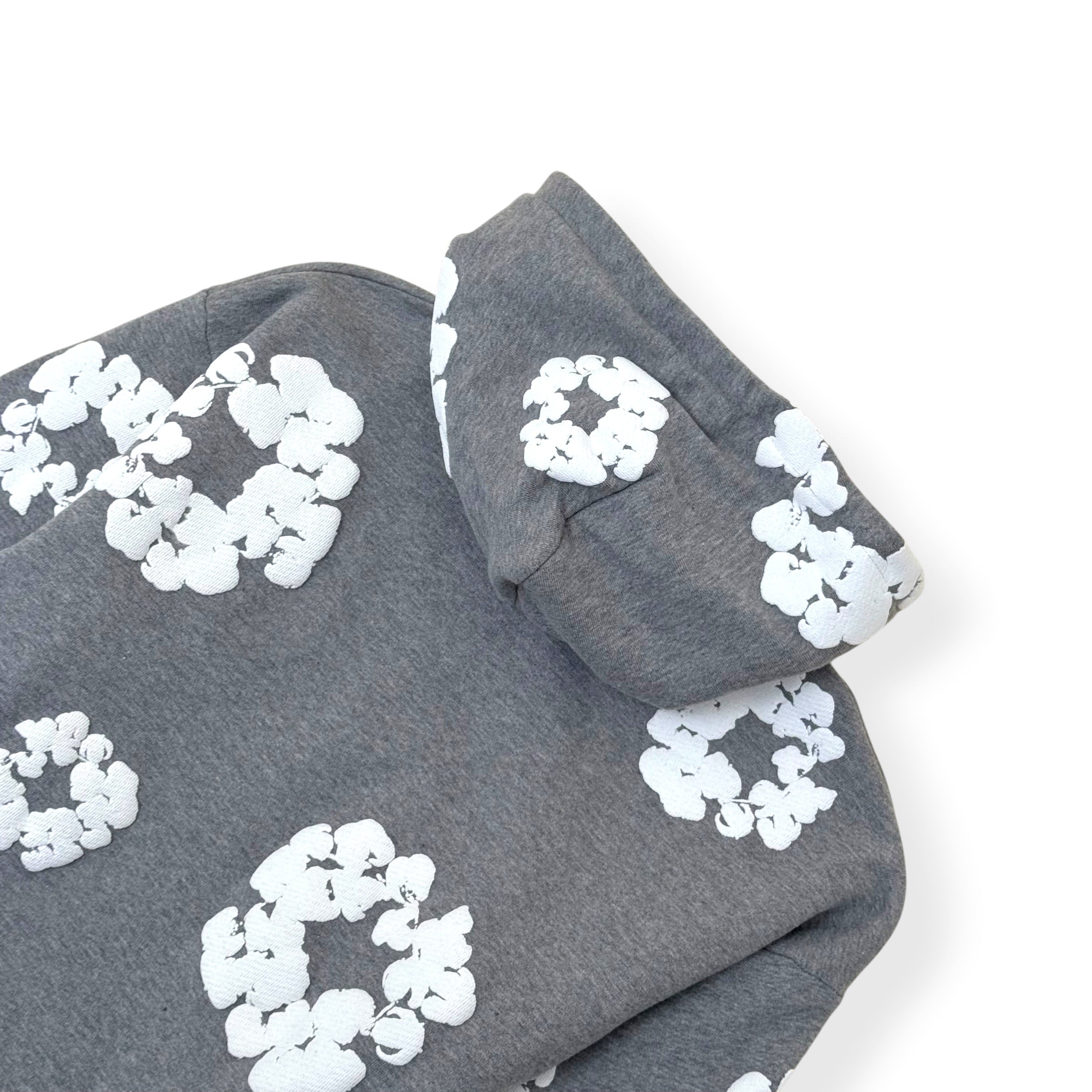 DENIM TEARS WREATH HOODIE GREY / WHITE XL