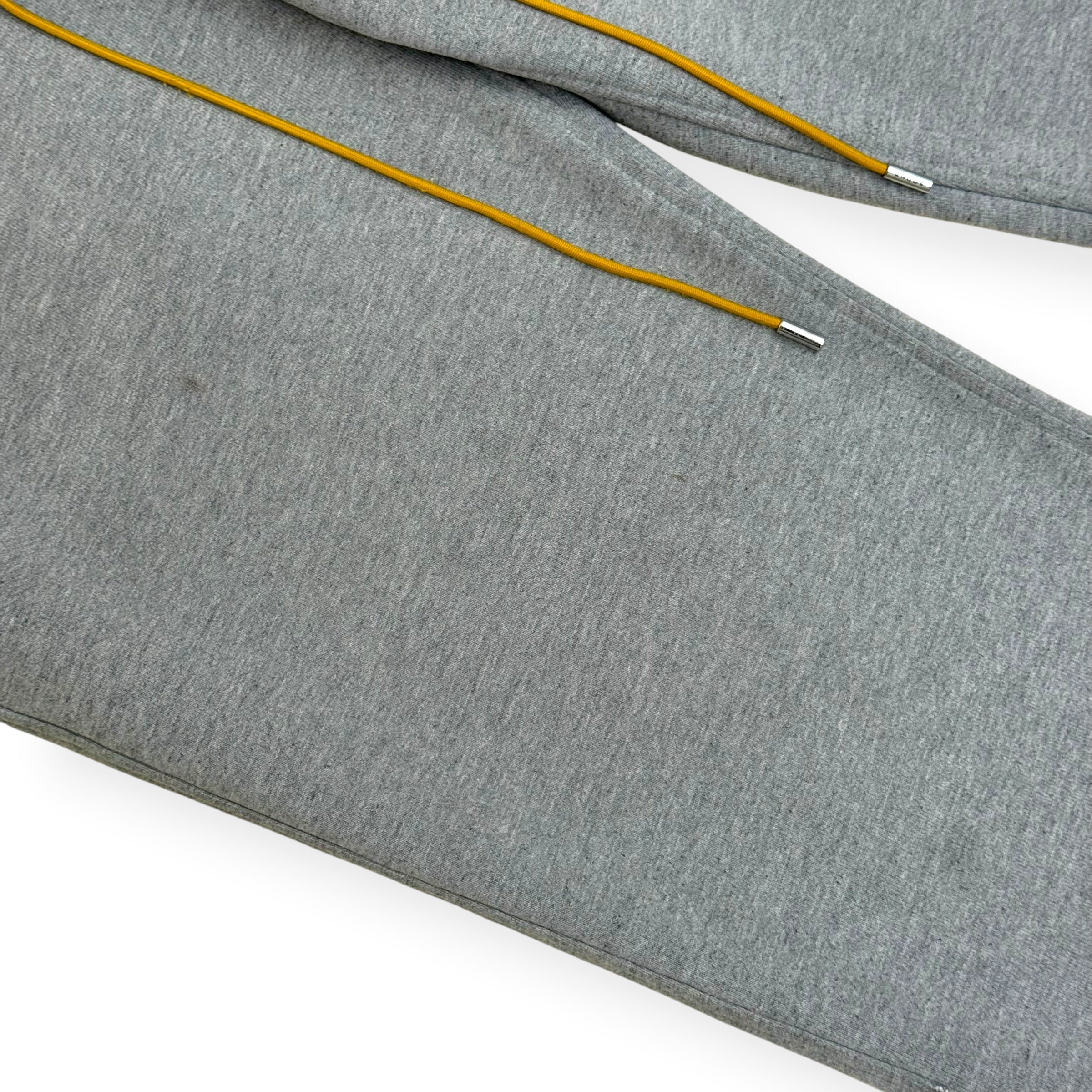 RHUDE LOGO-EMBROIDERED SWEATPANTS GREY L