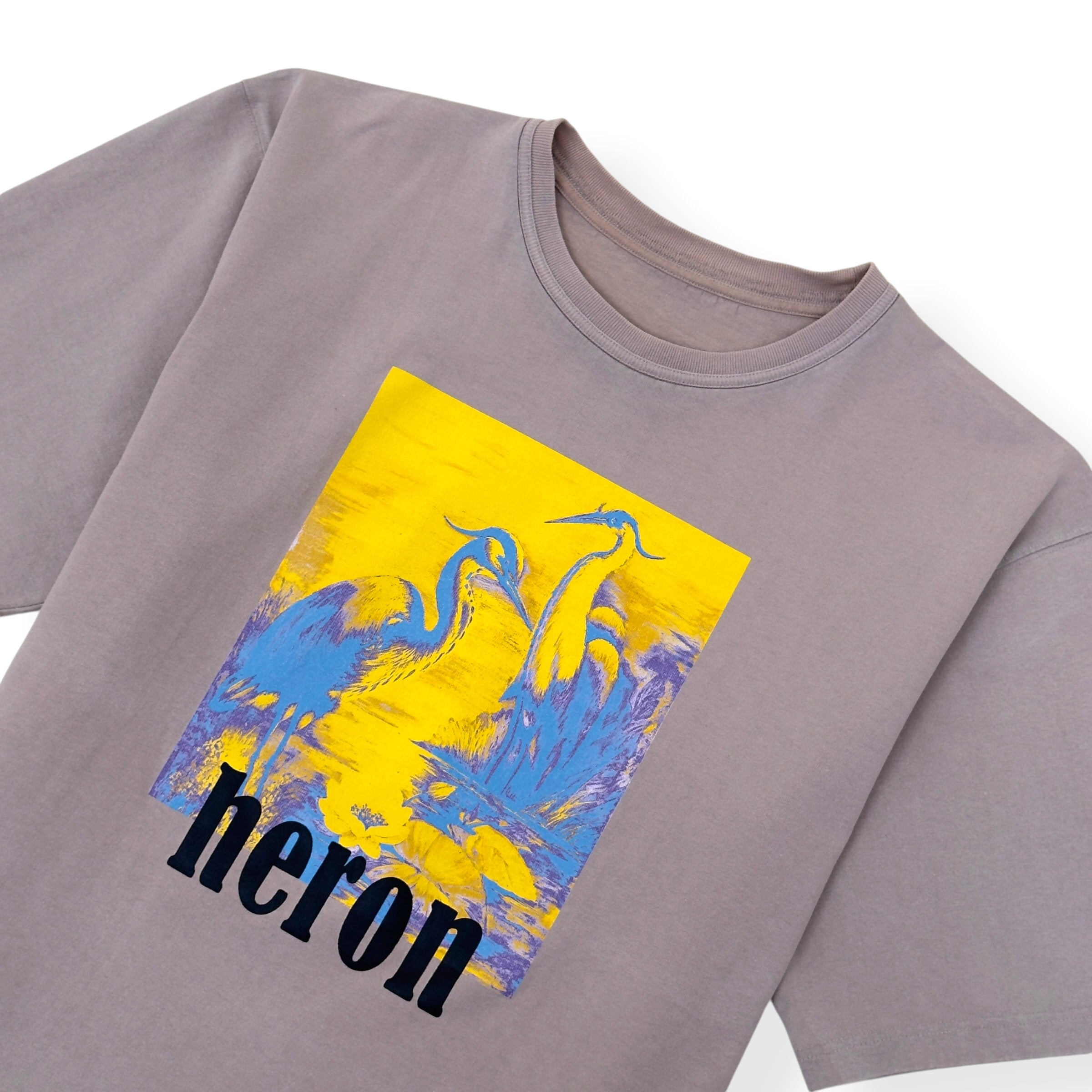 HERON PRESTON HERON PRINT T-SHIRT BEIGE L