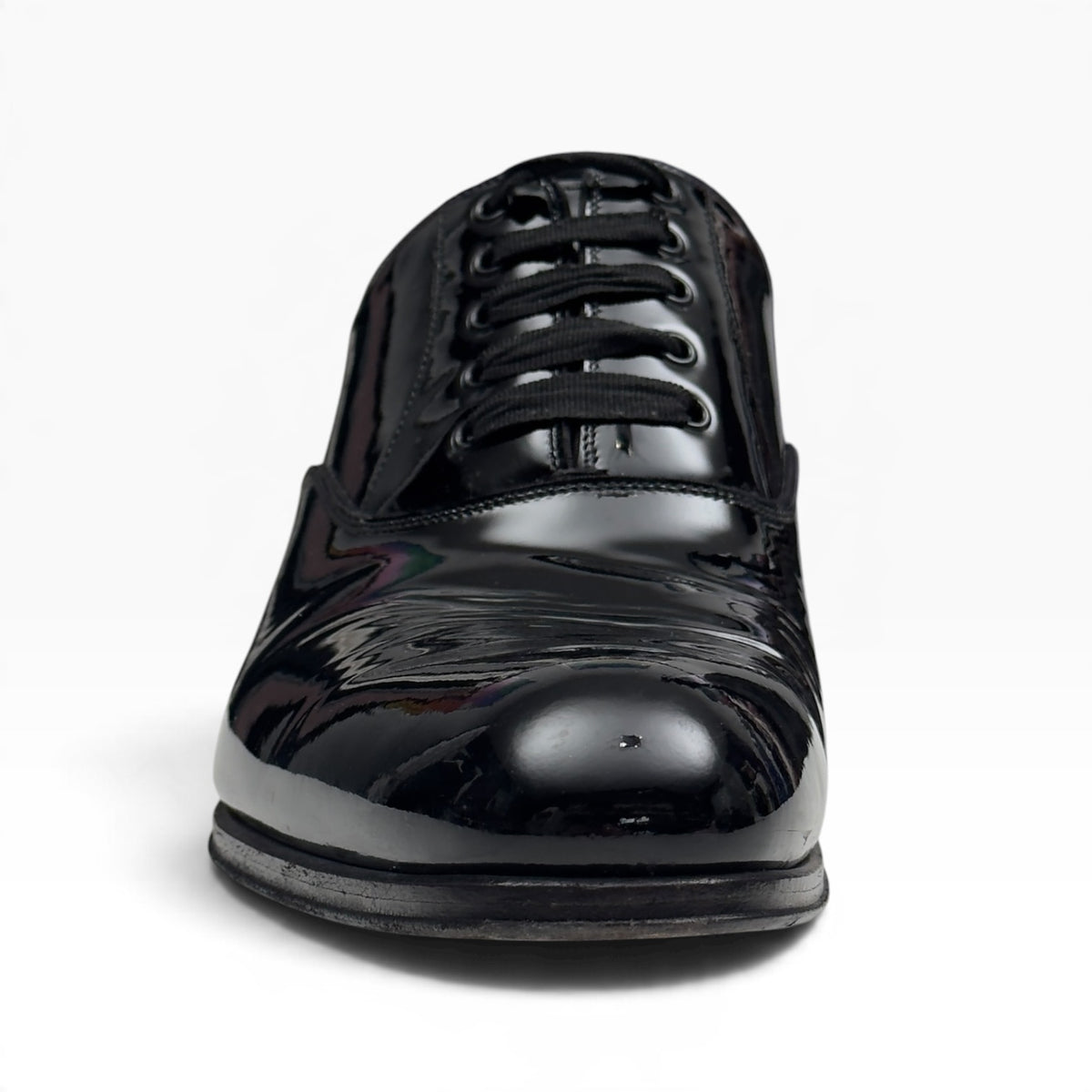 TOM FORD EDGAR PATENT LEATHER OXFORD SHOE BLACK 42 / UK8