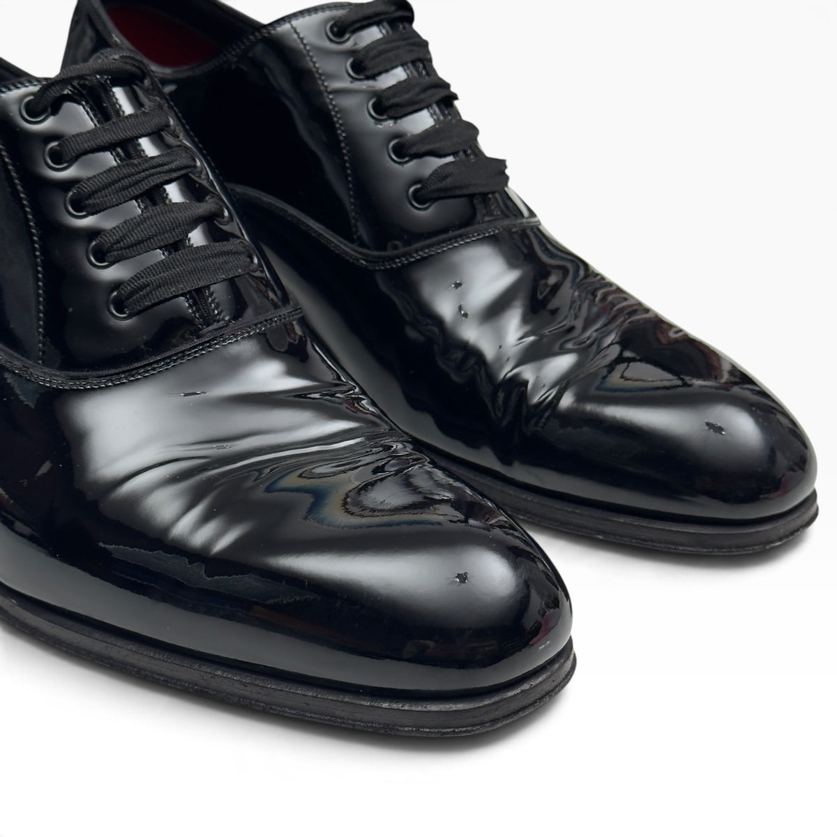 TOM FORD EDGAR PATENT LEATHER OXFORD SHOE BLACK 42 / UK8