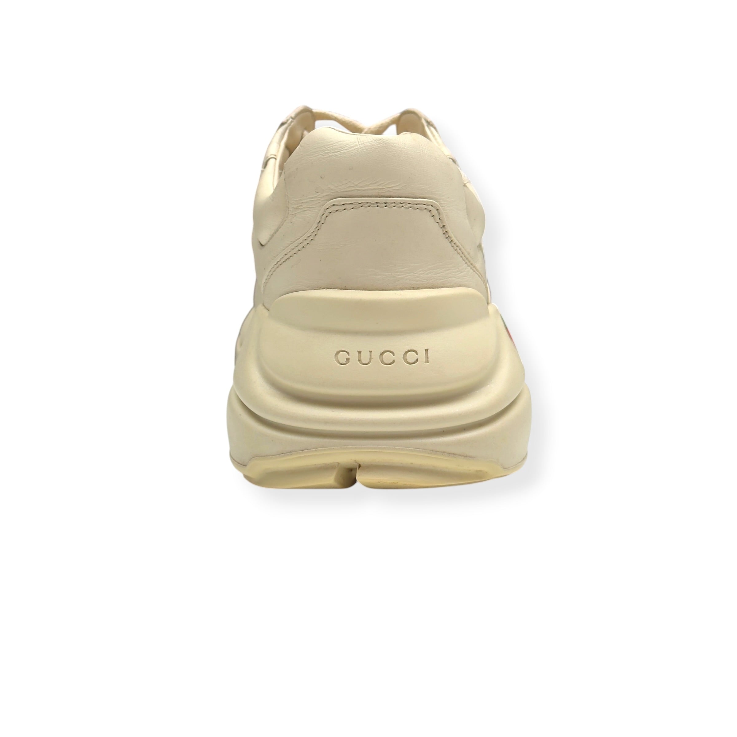 GUCCI RHYTON VINTAGE LOGO SNEAKER ECRU UK10