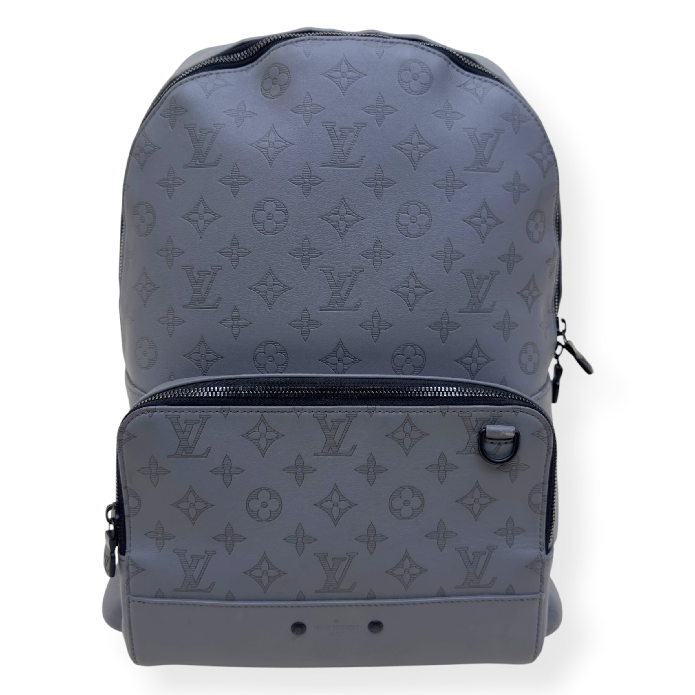 LOUIS VUITTON SHADOW MONOGRAM BACKPACK ANTHRACITE GREY PM