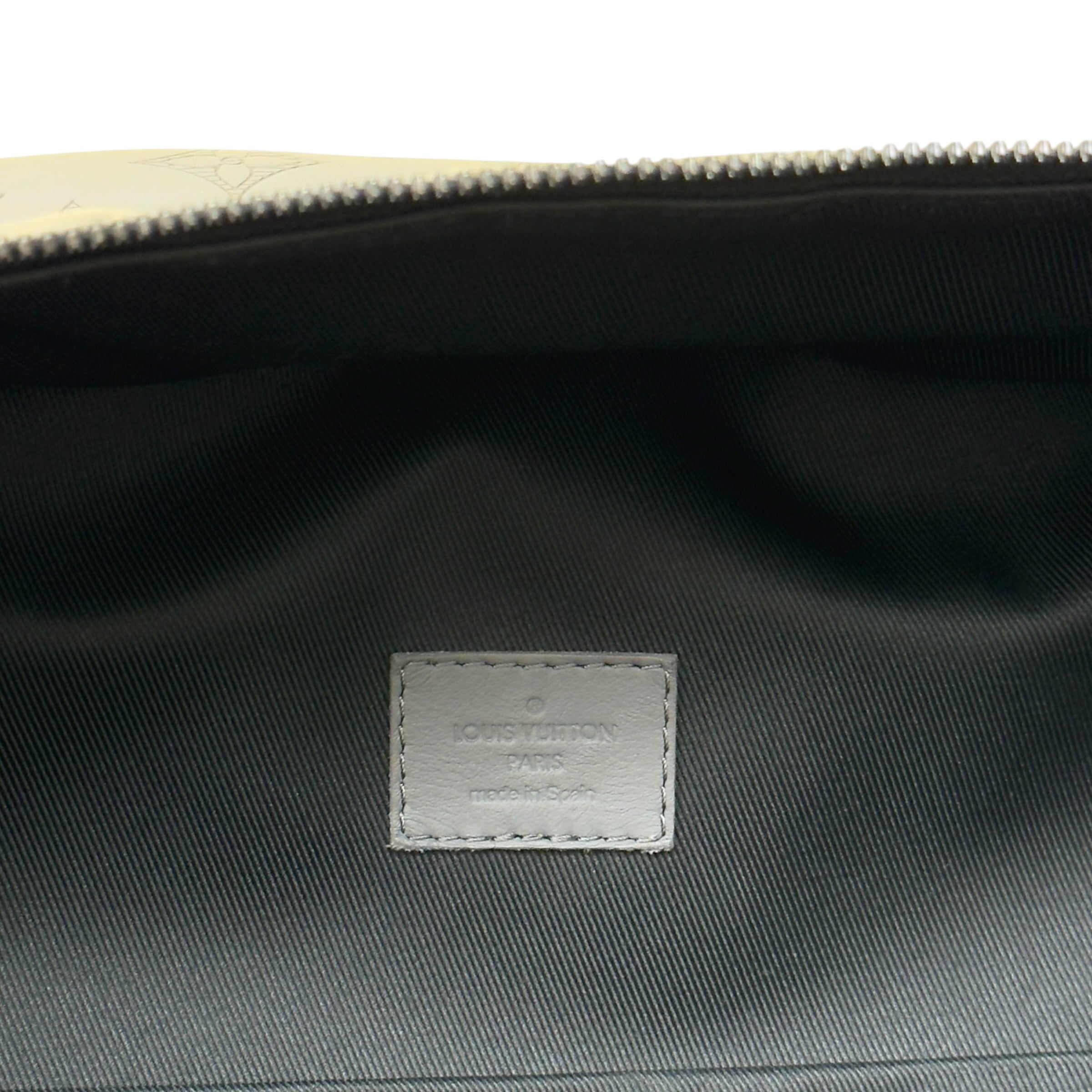 LOUIS VUITTON SHADOW MONOGRAM BACKPACK ANTHRACITE GREY PM