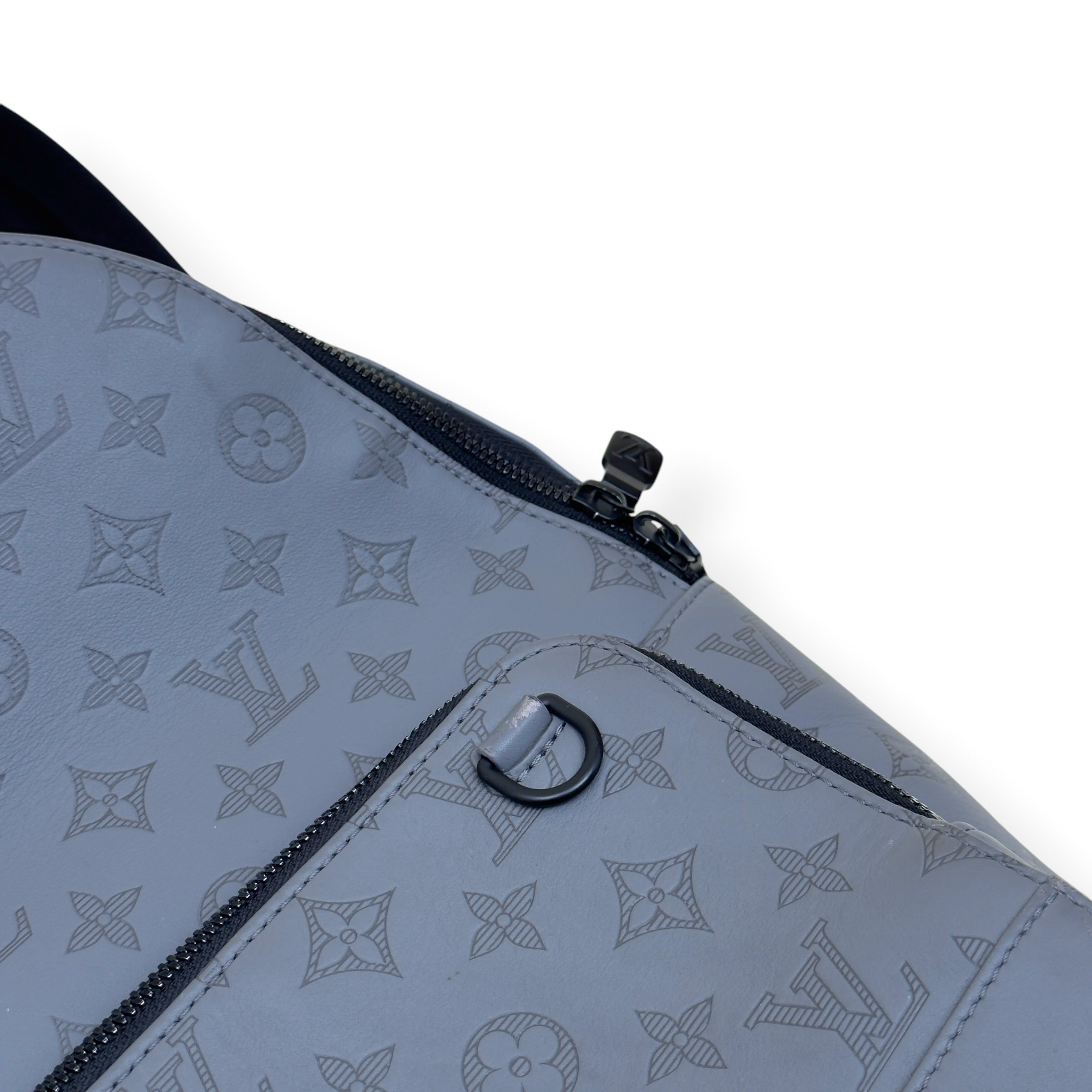 LOUIS VUITTON SHADOW MONOGRAM BACKPACK ANTHRACITE GREY PM