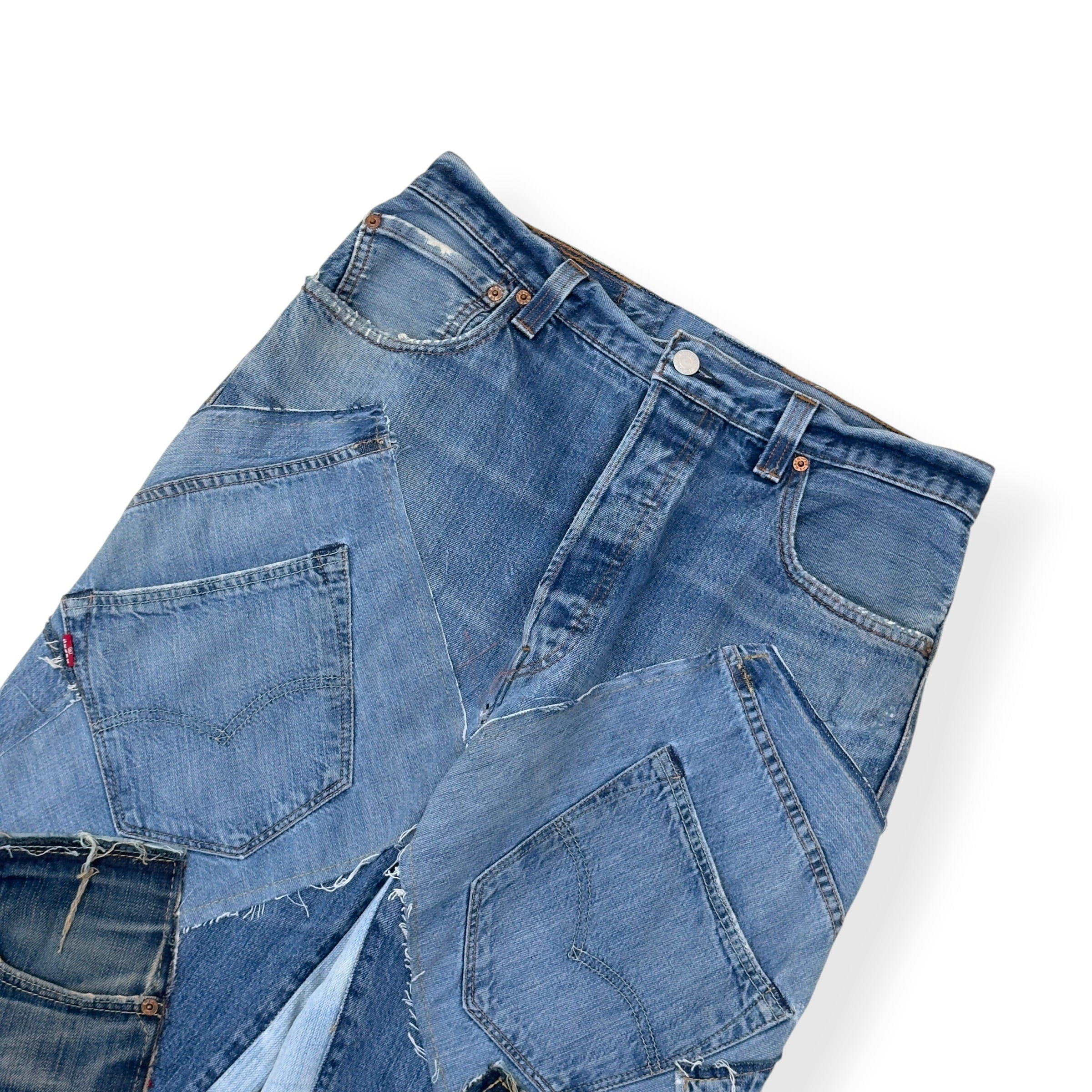 JEANIUS BAR ATELIER PATCHWORK DENIM JEANS 30 / S