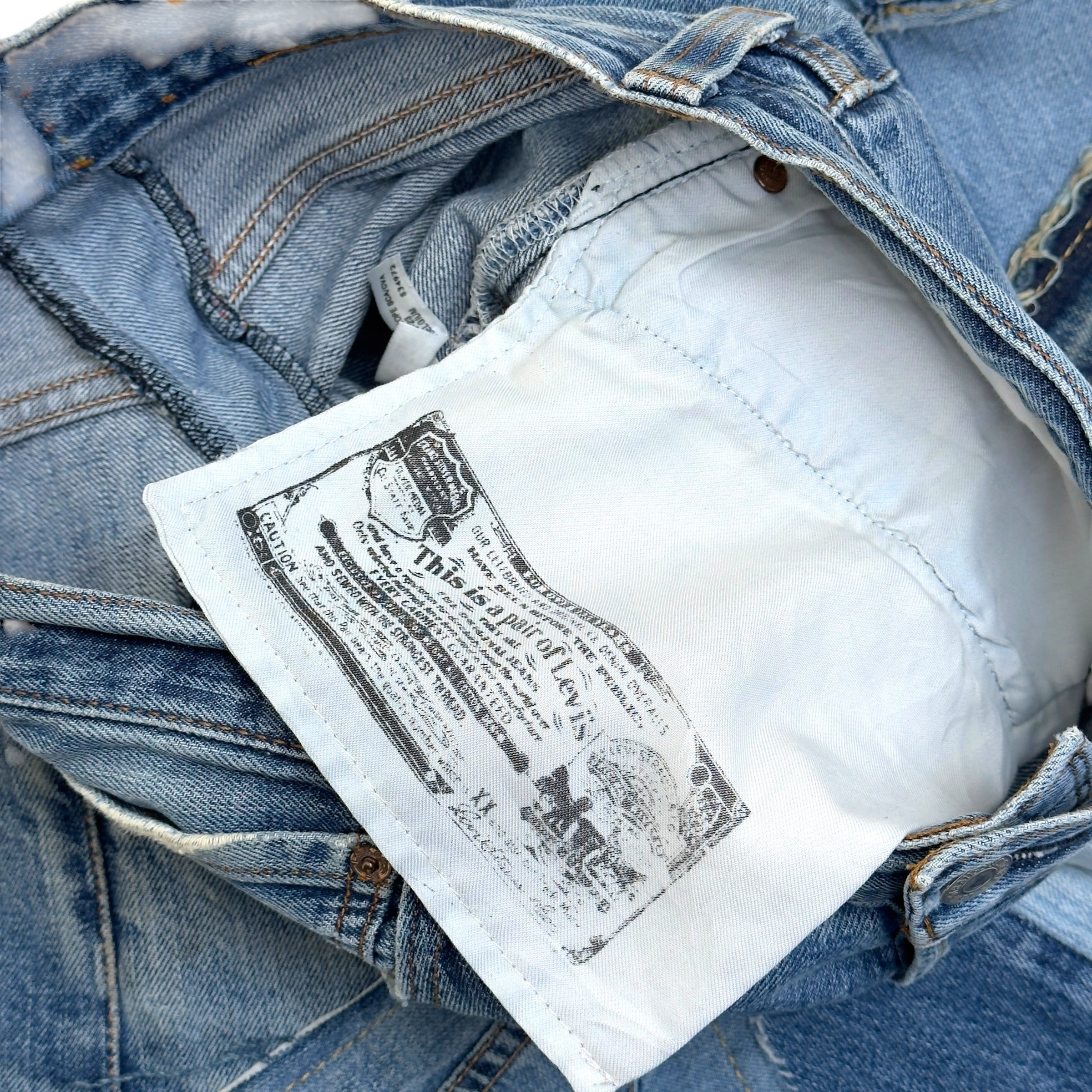JEANIUS BAR ATELIER PATCHWORK DENIM JEANS 30 / S